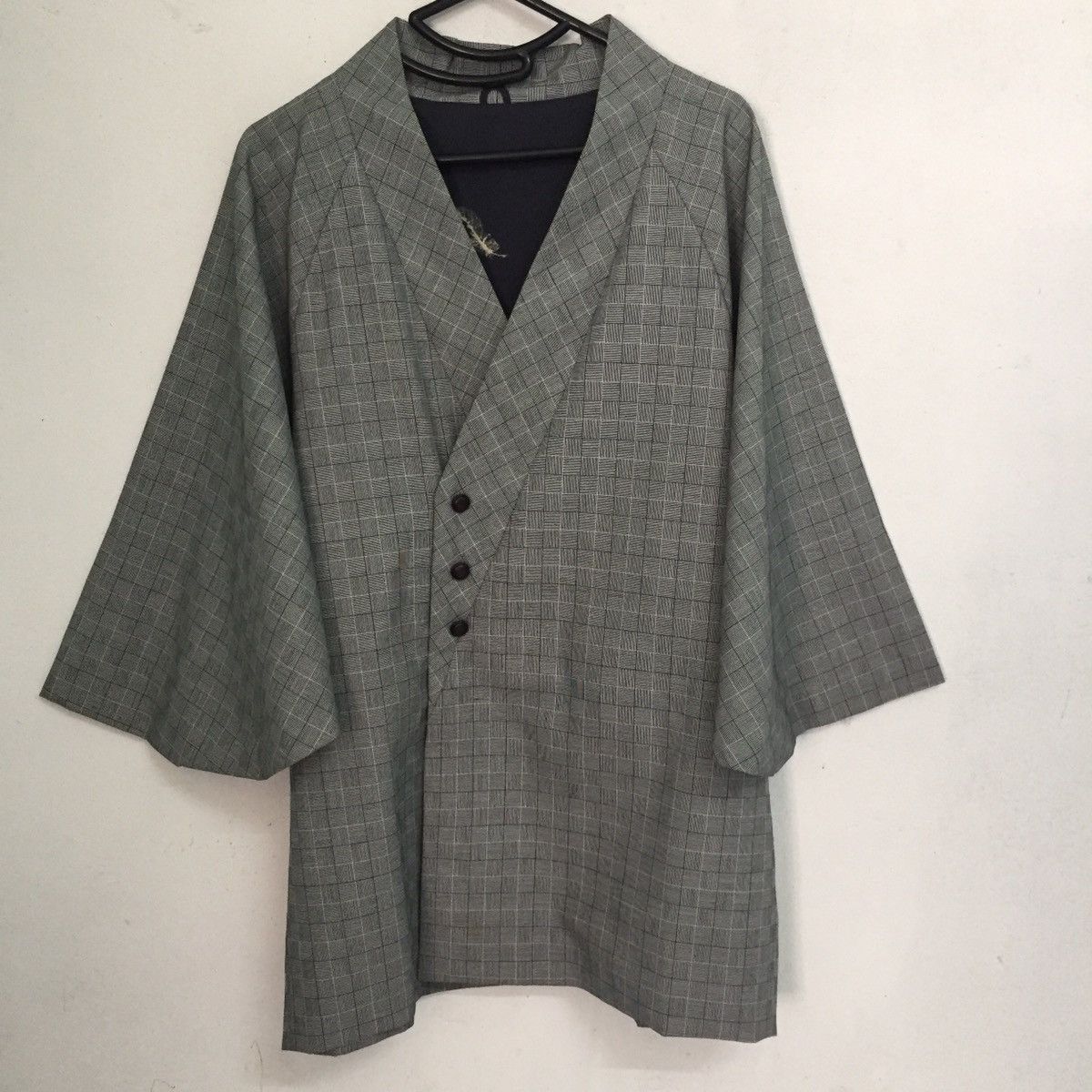 Japanese Brand Kimono Boss Blazer Style Checkered Size US L / EU 52-54 / 3 - 1 Thumbnail