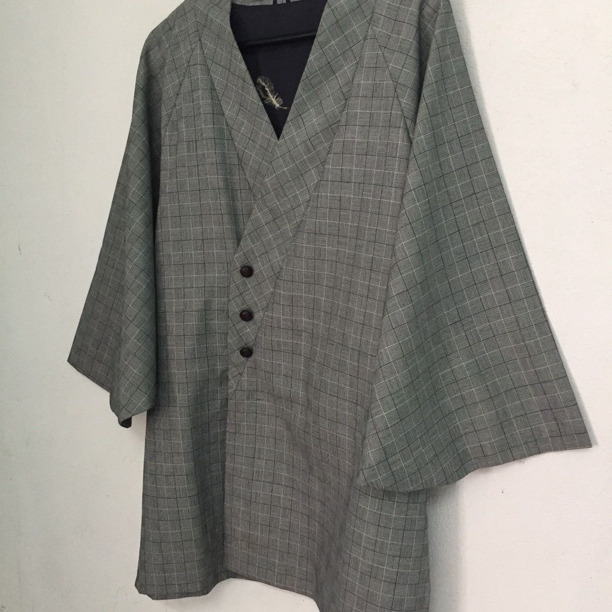 Japanese Brand Kimono Boss Blazer Style Checkered Size US L / EU 52-54 / 3 - 8 Thumbnail