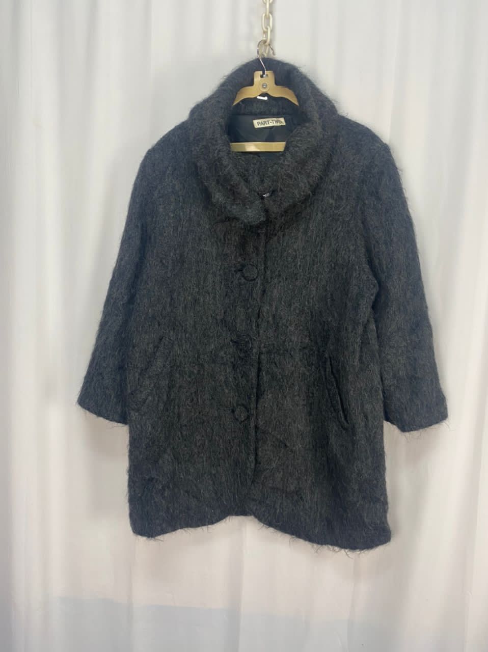 Japanese Brand × Vintage Vintage mohair button up jacket by part-two Size M / US 6-8 / IT 42-44 - 9 Thumbnail