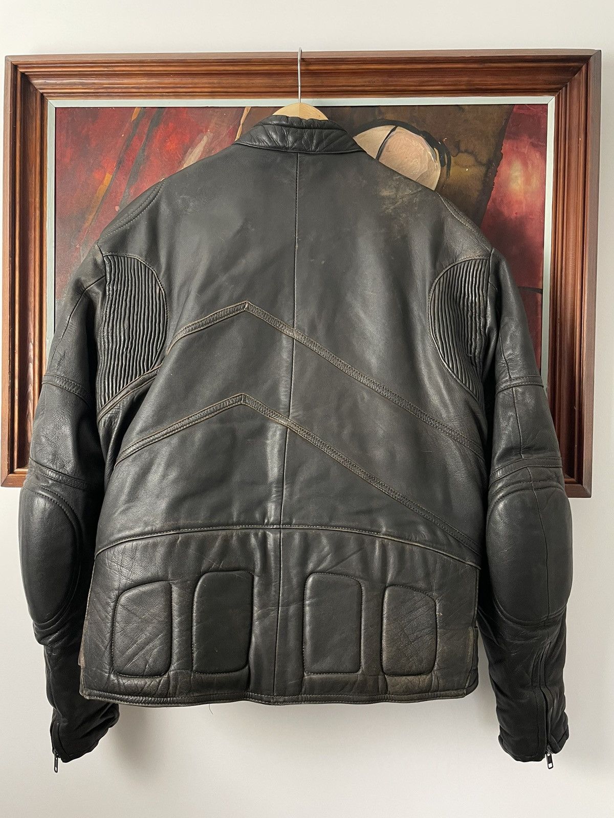 Vintage Distressed High Quality Genuine Leather Jacket Racing Y2k Size US L / EU 52-54 / 3 - 2 Thumbnail