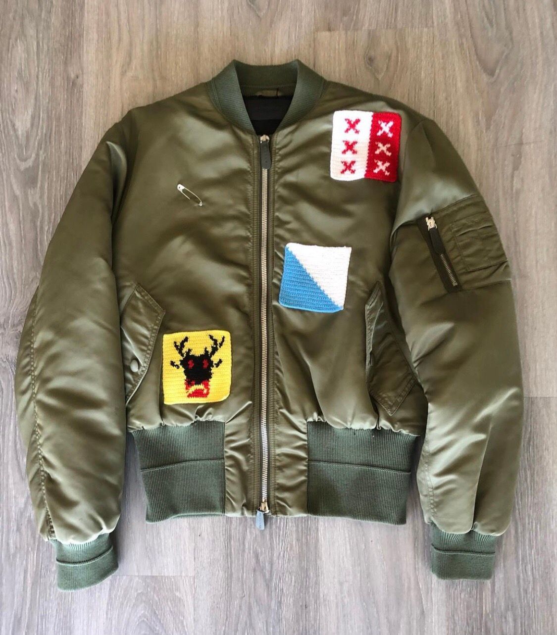 Pre-owned Jw Anderson Aw17 Bombers In Green