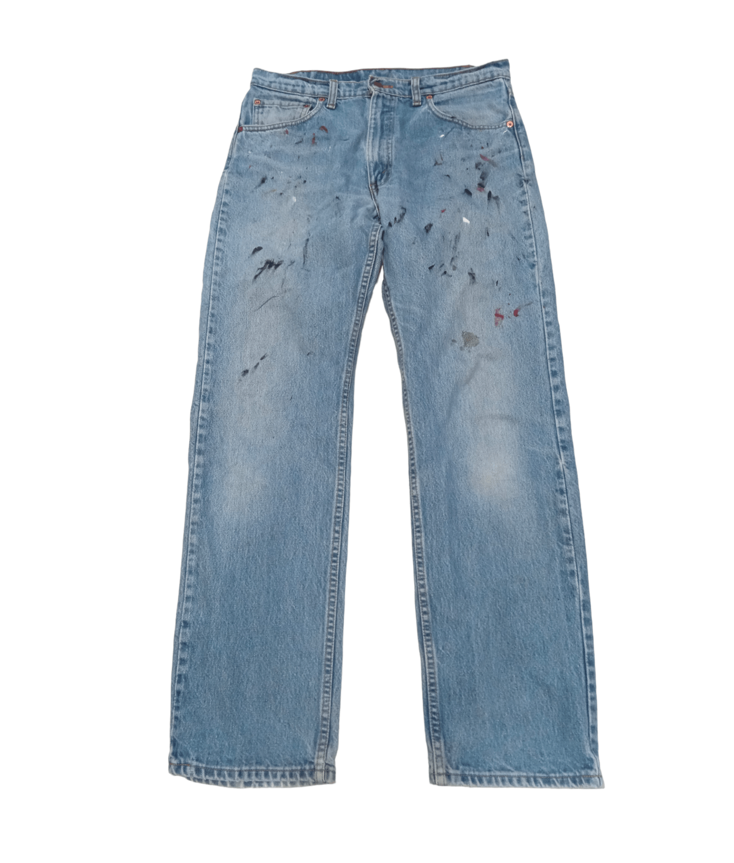 Levi's Vintage 90s Levi's 505 Canada Paint Splattered Denim Grunge Size US 34 / EU 50 - 1 Thumbnail