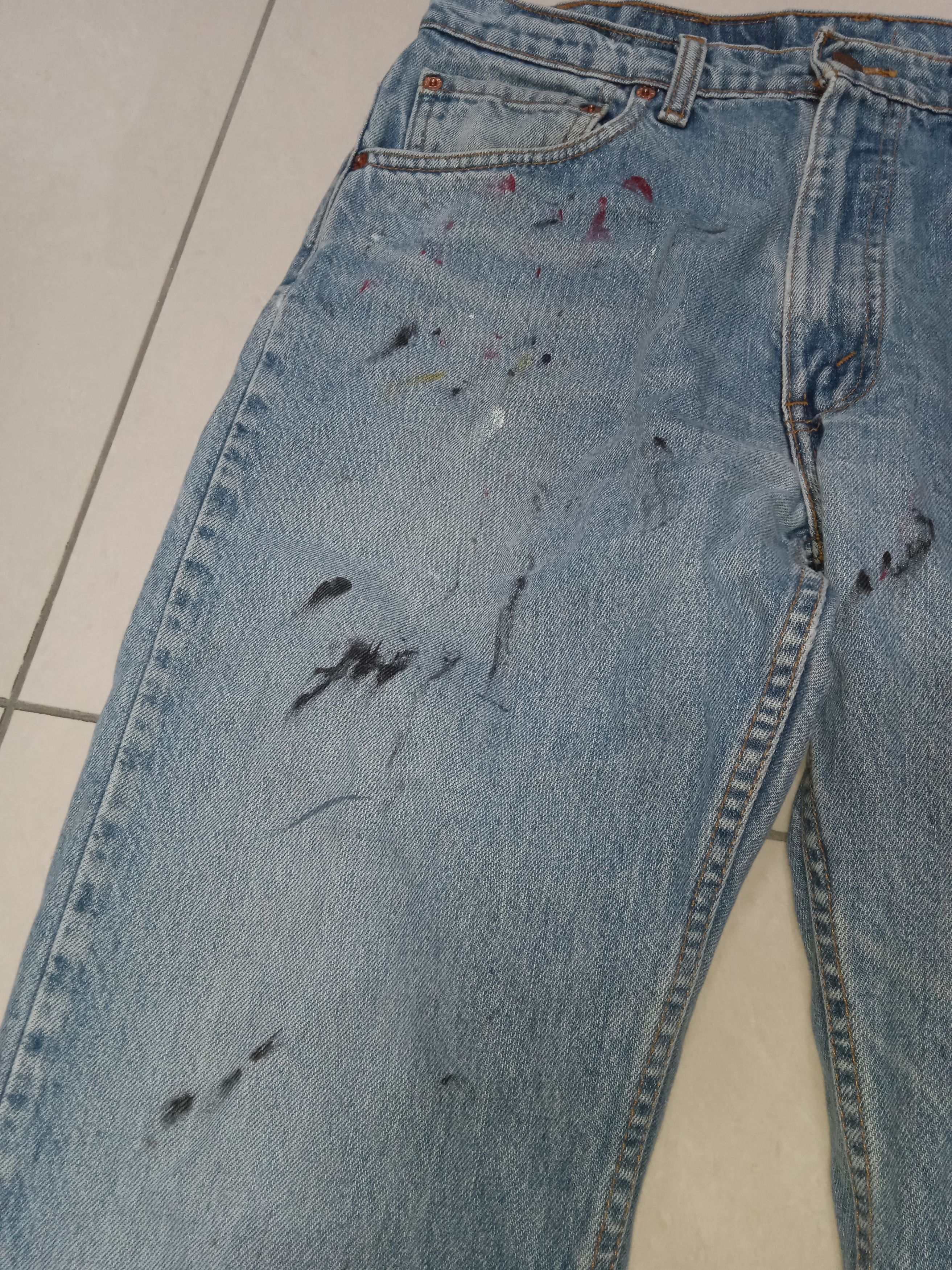 Levi's Vintage 90s Levi's 505 Canada Paint Splattered Denim Grunge Size US 34 / EU 50 - 4 Thumbnail