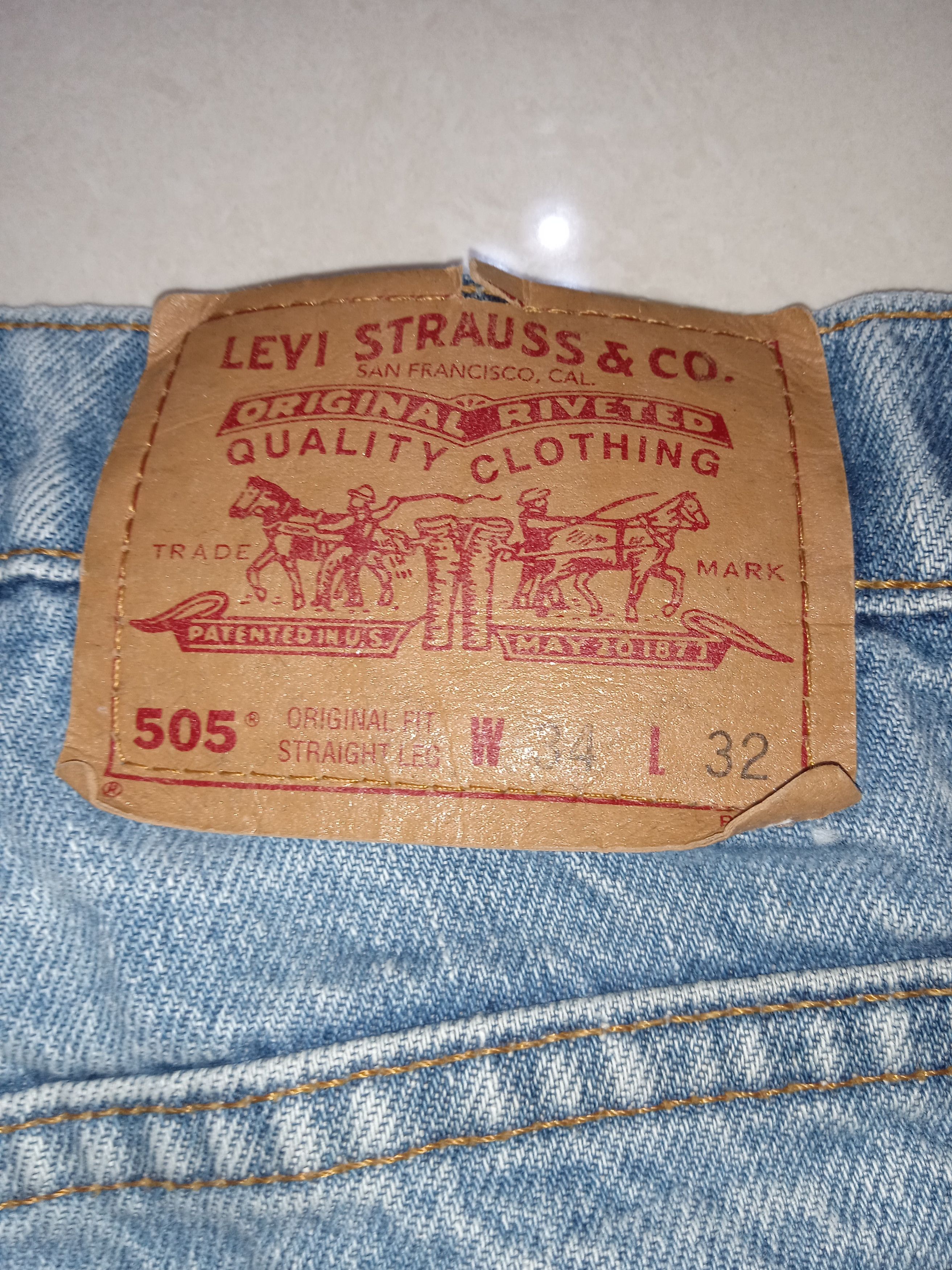 Levi's Vintage 90s Levi's 505 Canada Paint Splattered Denim Grunge Size US 34 / EU 50 - 6 Thumbnail