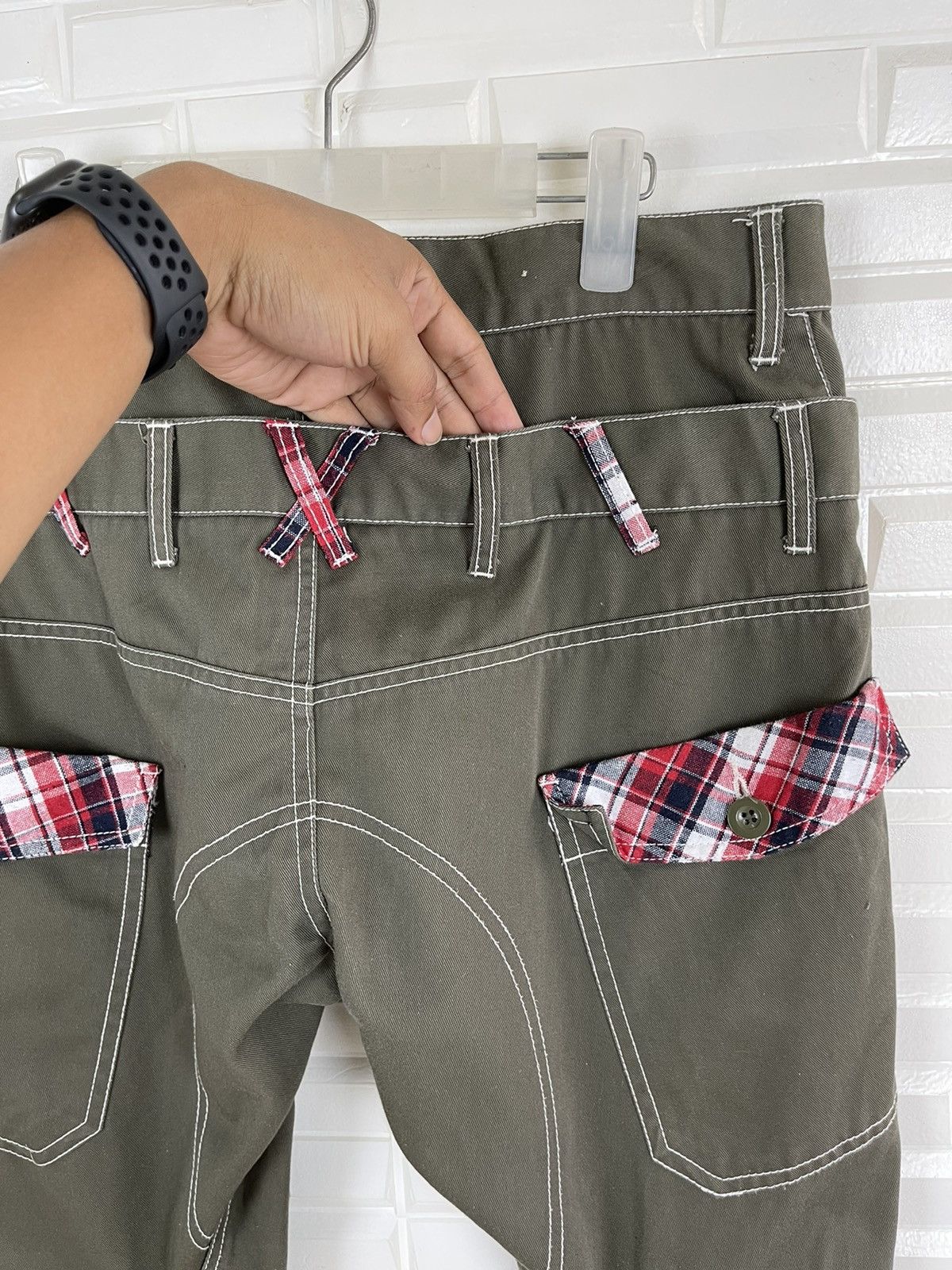 Japanese Brand ❌DELETE TODAY🚨 Rapper Double Waist Streetwear Pants Size US 32 / EU 48 - 6 Thumbnail