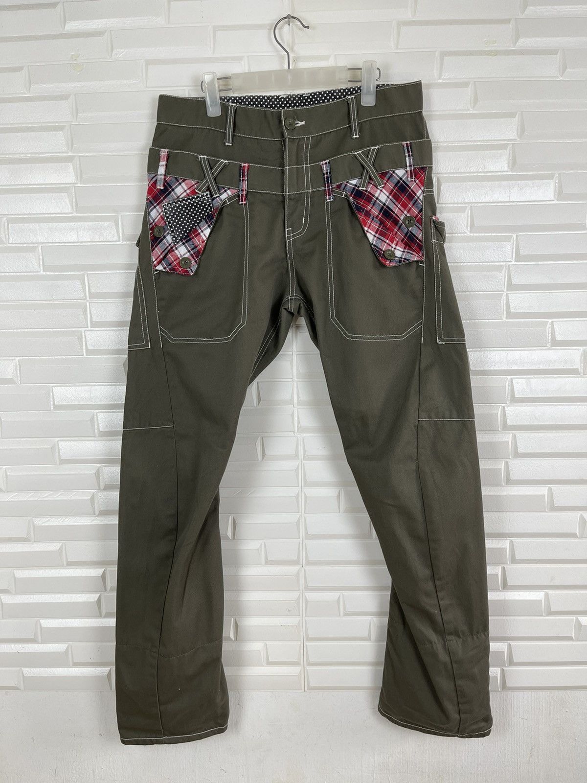 Japanese Brand ❌DELETE TODAY🚨 Rapper Double Waist Streetwear Pants Size US 32 / EU 48 - 1 Thumbnail
