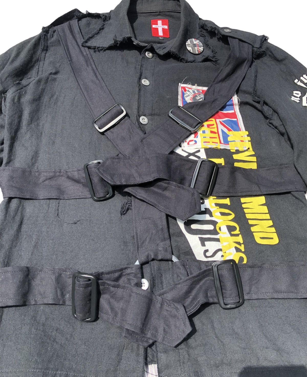 Japanese Brand × No Future × Seditionaries No Future x Sex Pistols Bondage Strap Raw Seam Jacket Size US L / EU 52-54 / 3 - 4 Thumbnail