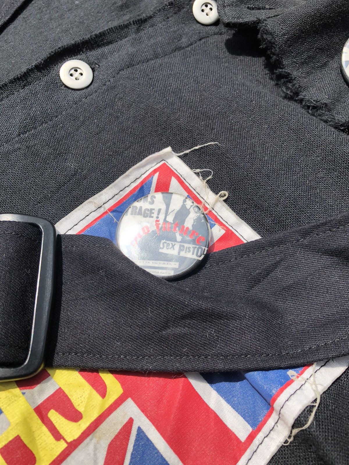Japanese Brand × No Future × Seditionaries No Future x Sex Pistols Bondage Strap Raw Seam Jacket Size US L / EU 52-54 / 3 - 9 Thumbnail