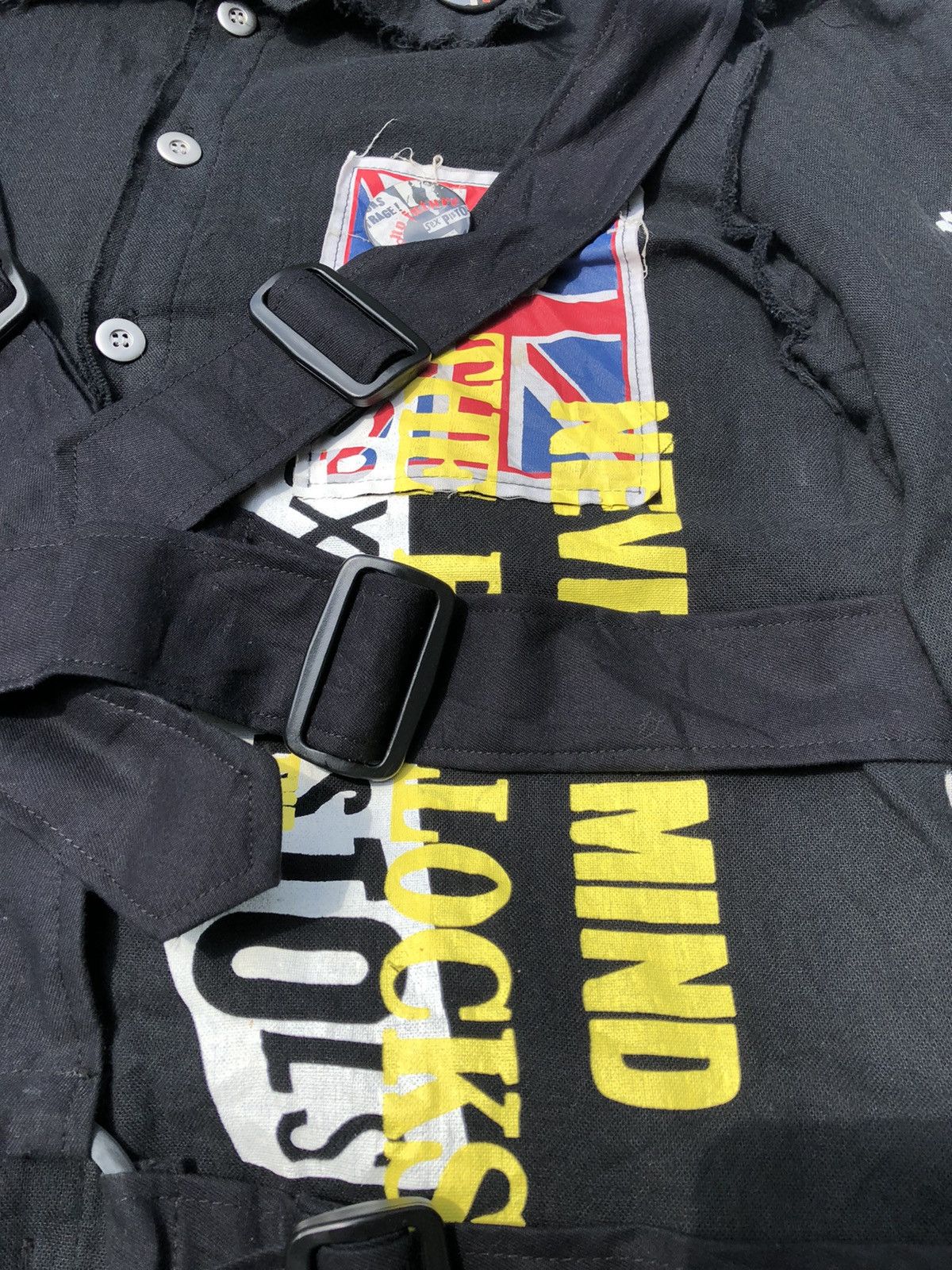 Japanese Brand × No Future × Seditionaries No Future x Sex Pistols Bondage Strap Raw Seam Jacket Size US L / EU 52-54 / 3 - 7 Thumbnail