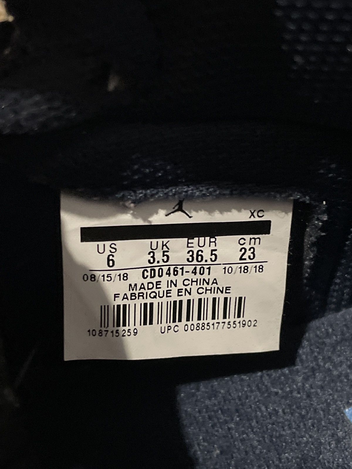 Jordan Brand × Nike Air Jordan High OG 1 Obsidian/Blue Chill Size US 6 / IT 36 - 10 Thumbnail