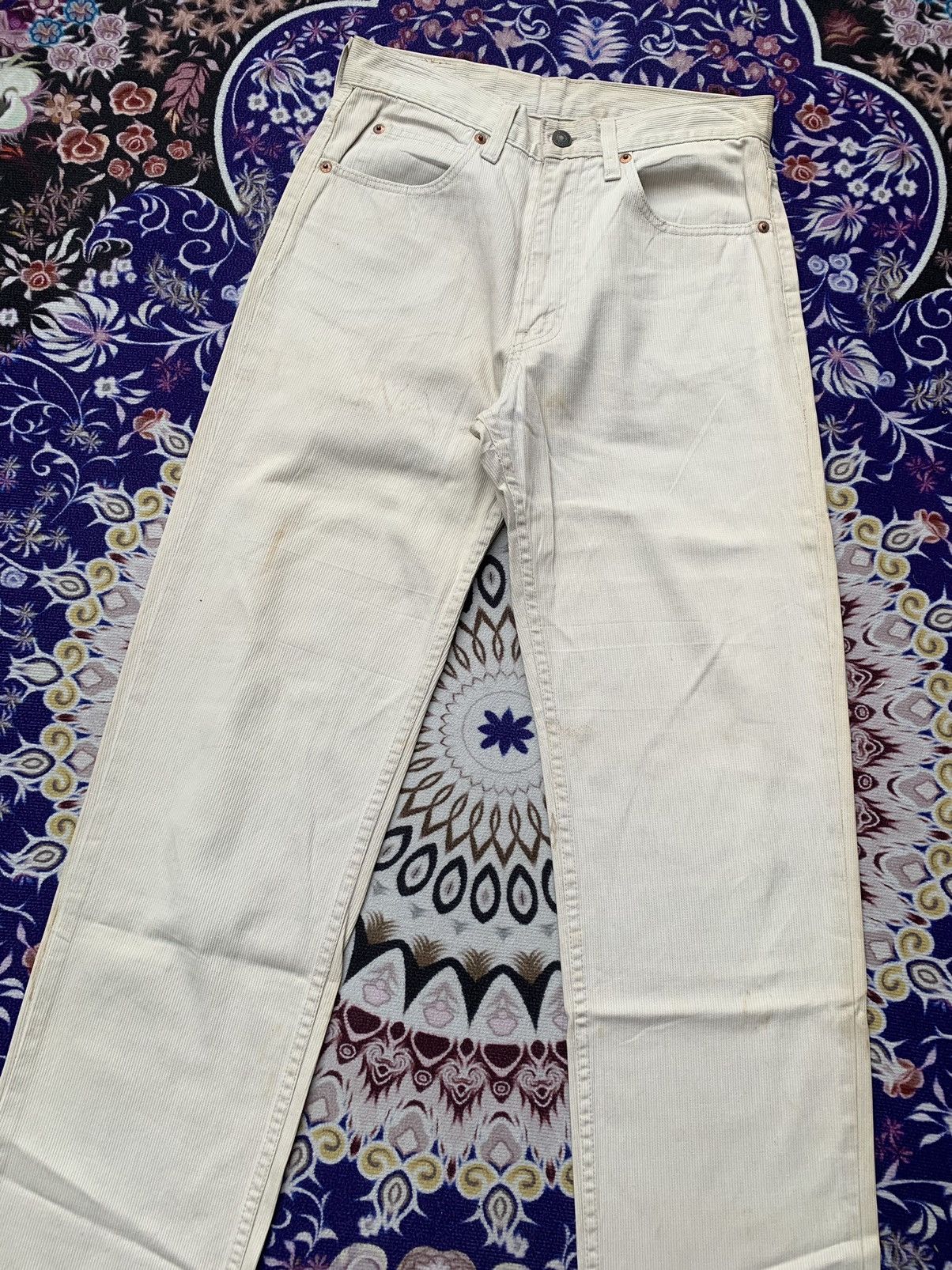 Levi's Vintage Clothing × Vintage Vintage Levis 1993 513 Big E White Tab Denim Size US 29 - 3 Thumbnail