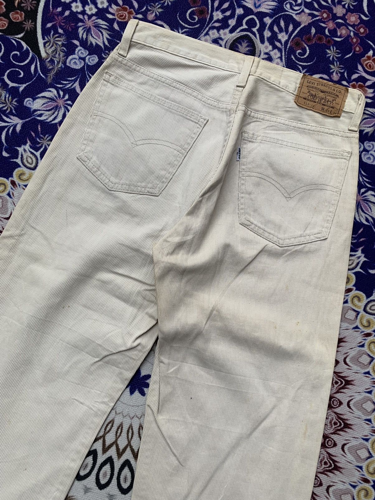 Levi's Vintage Clothing × Vintage Vintage Levis 1993 513 Big E White Tab Denim Size US 29 - 11 Thumbnail