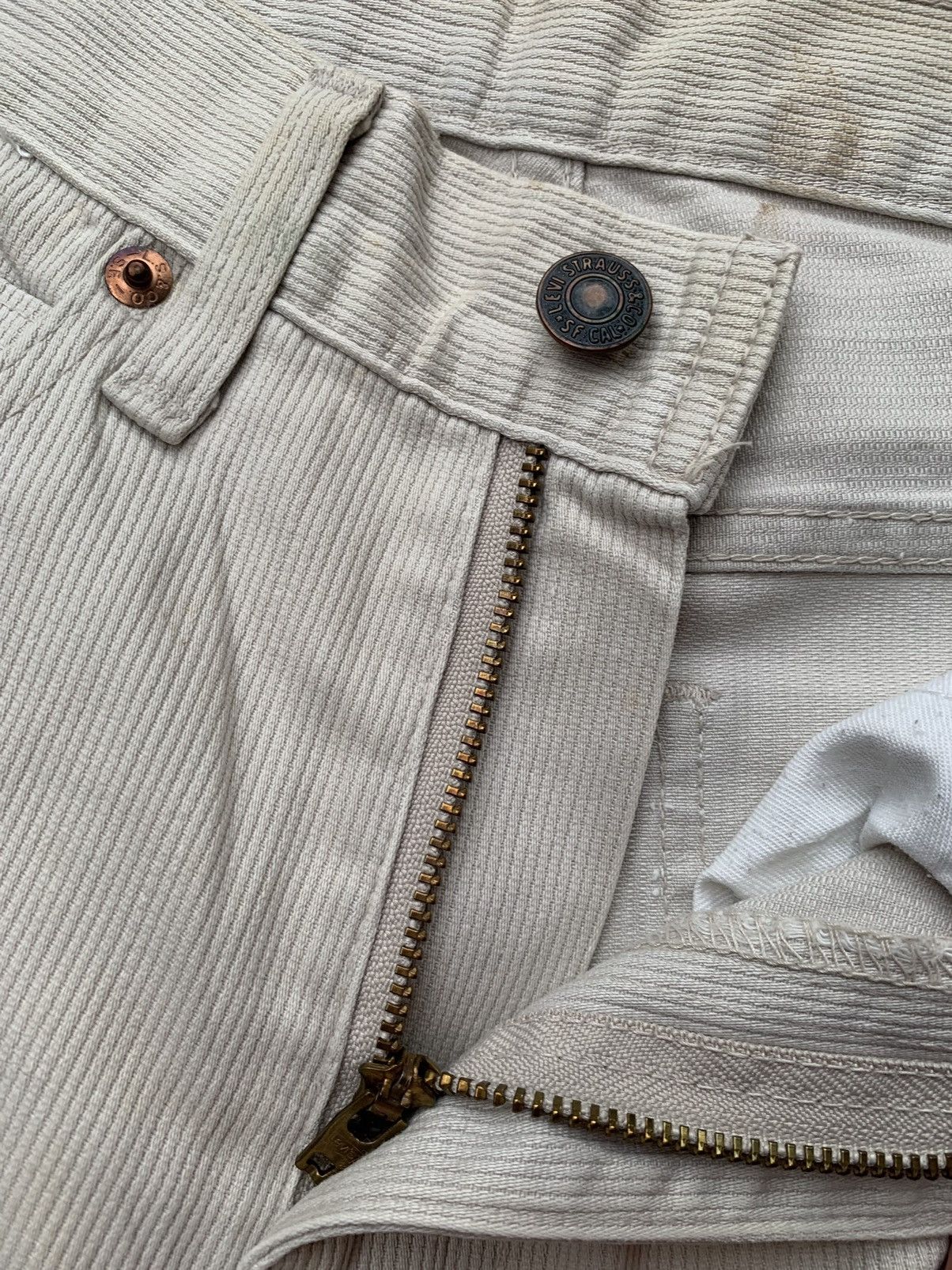 Levi's Vintage Clothing × Vintage Vintage Levis 1993 513 Big E White Tab Denim Size US 29 - 7 Thumbnail