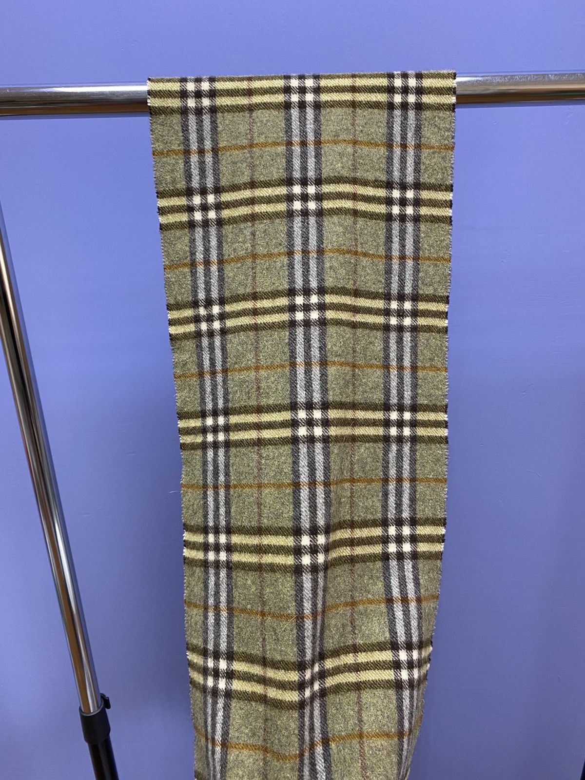 Burberry Vintage Burberrys Wool Scarf Unisex Classic Size ONE SIZE - 13 Thumbnail