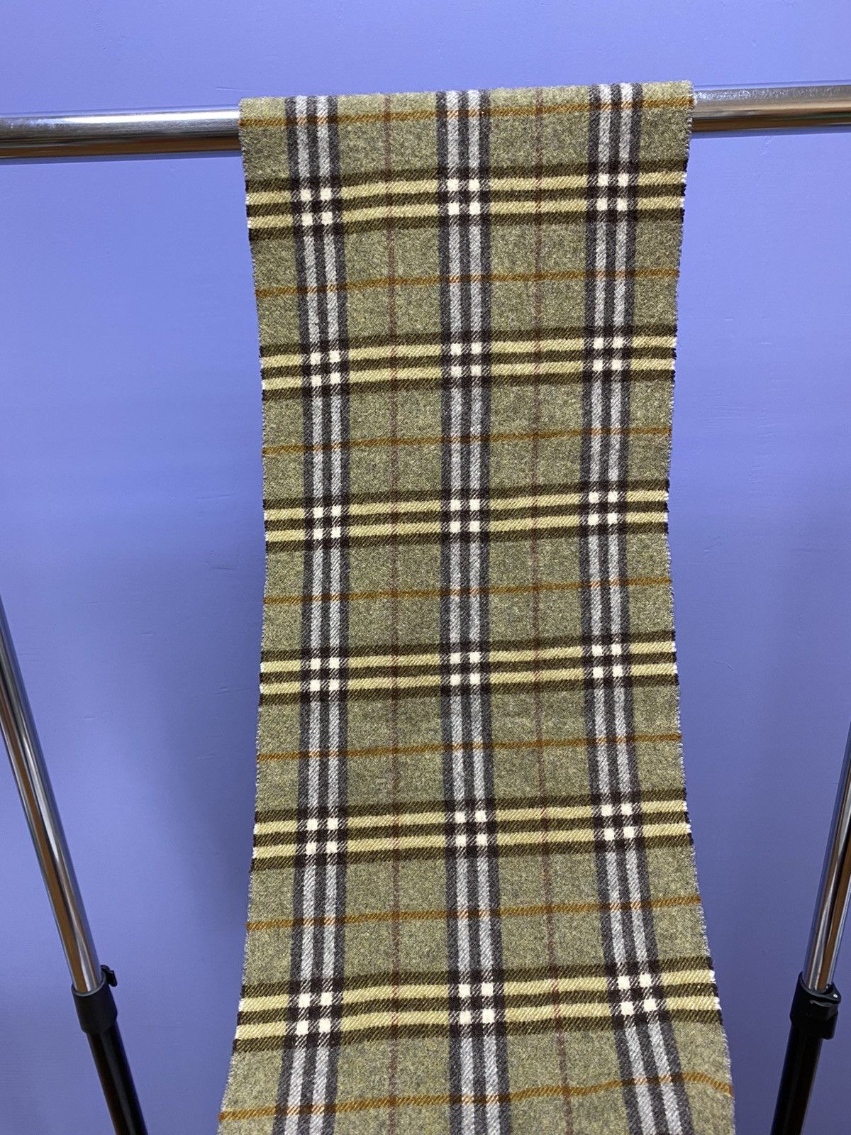 Burberry Vintage Burberrys Wool Scarf Unisex Classic Size ONE SIZE - 12 Thumbnail