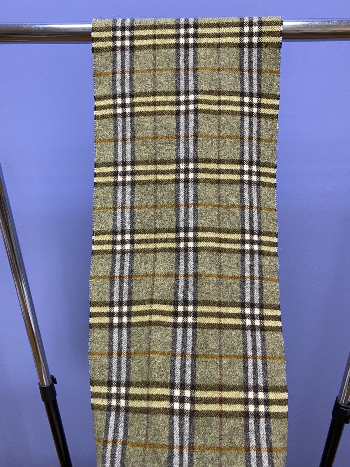 Burberry Vintage Burberrys Wool Scarf Unisex Classic Size ONE SIZE - 9 Thumbnail