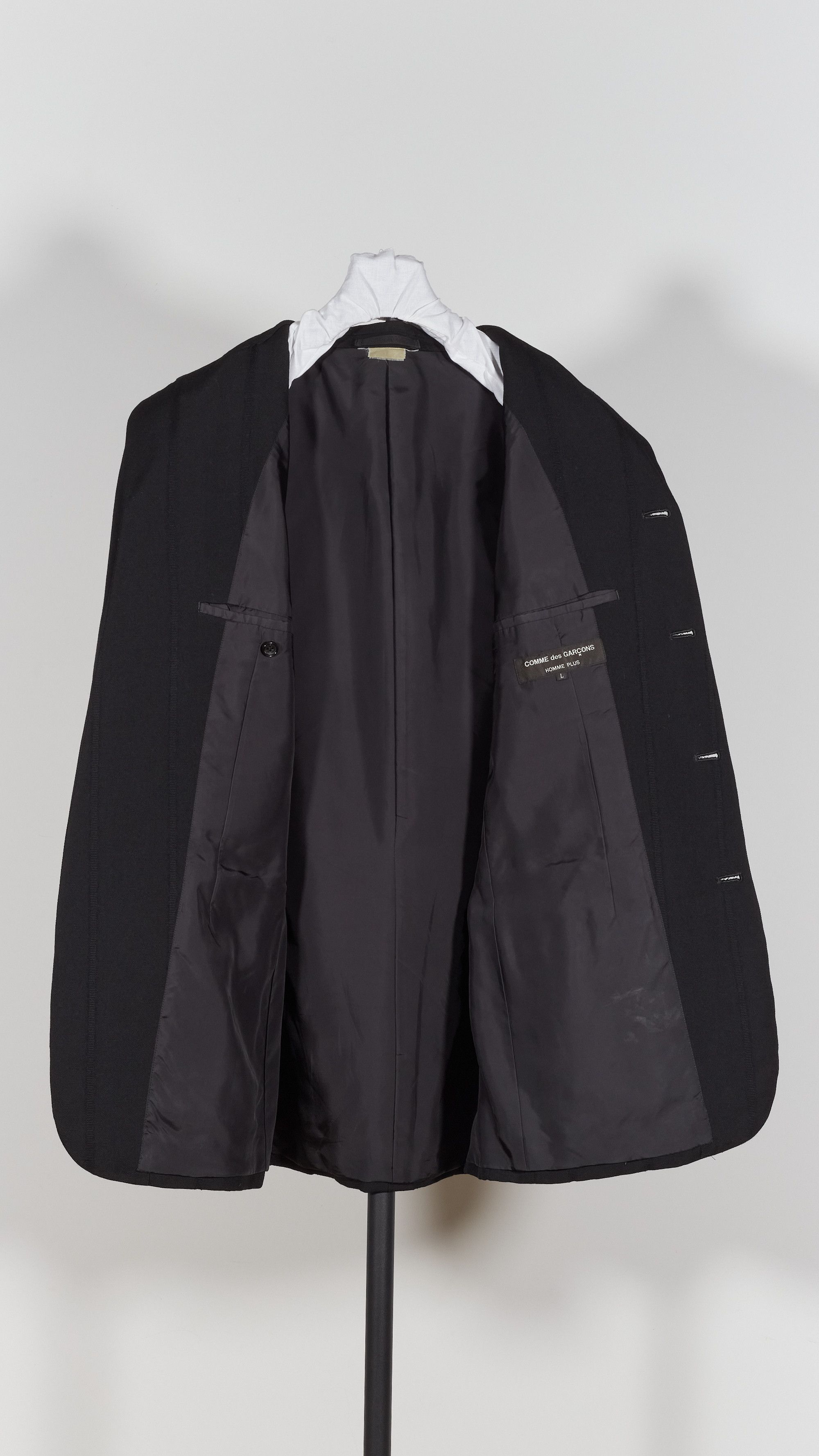 Comme des Garcons Homme Plus AD 2001 Archive Woven Stripe Wool Blazer Jacket Size US L / EU 52-54 / 3 - 4 Thumbnail