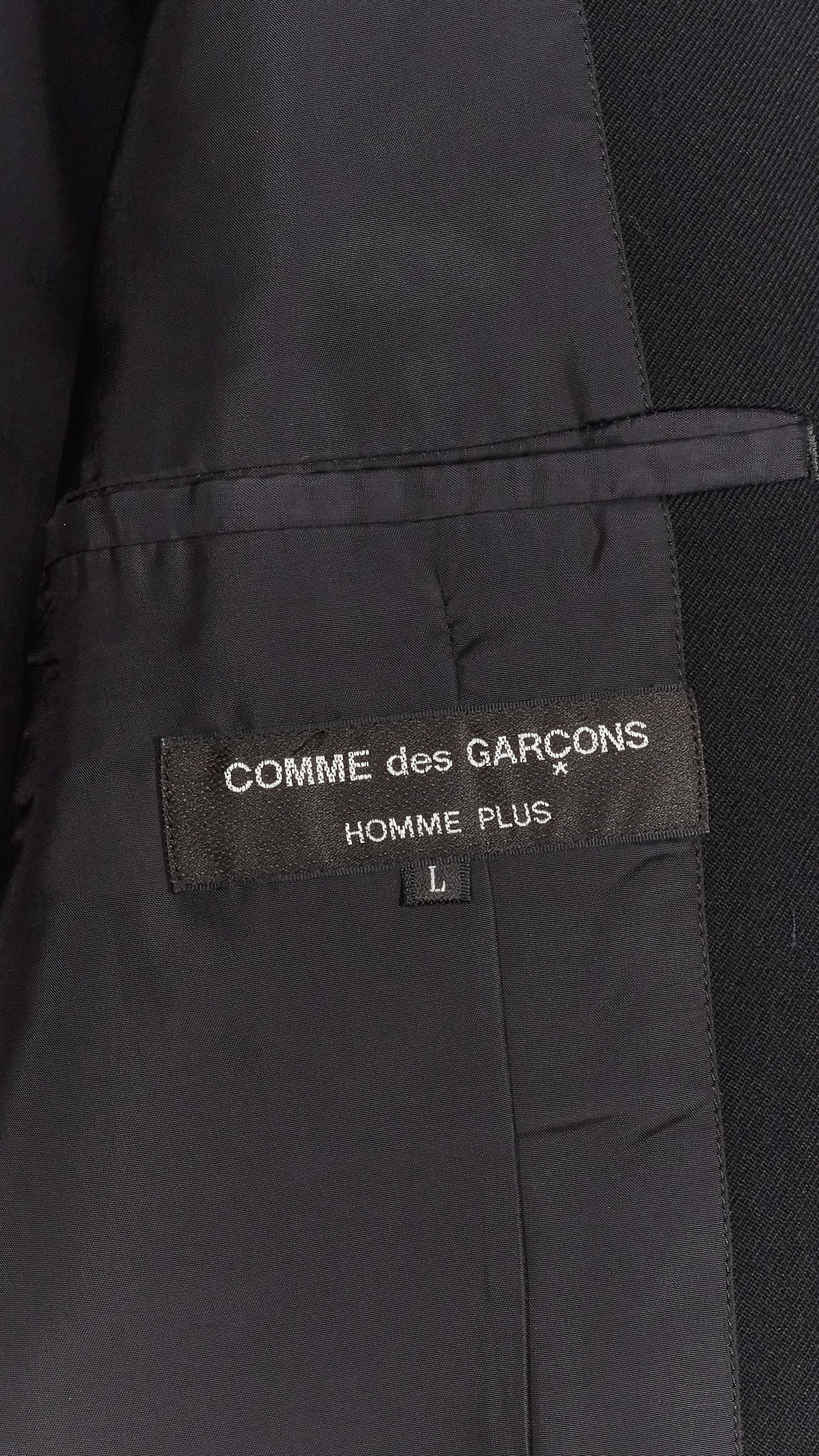 Comme des Garcons Homme Plus AD 2001 Archive Woven Stripe Wool Blazer Jacket Size US L / EU 52-54 / 3 - 5 Thumbnail