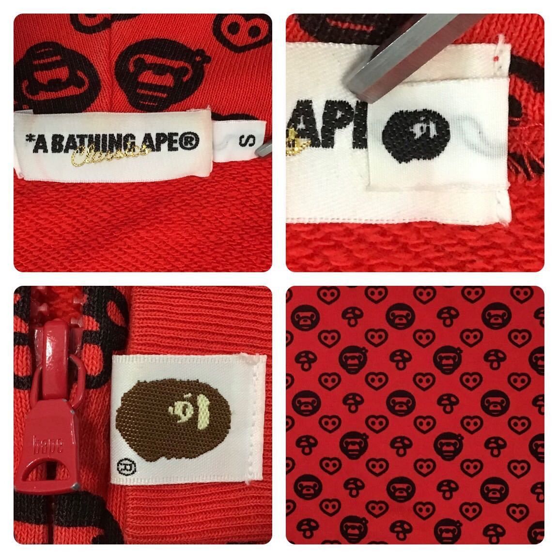 Bape × Nigo BAPE Baby Milo Monogram Full Zip Hoodie a bathing ape Size US S / EU 44-46 / 1 - 7 Thumbnail