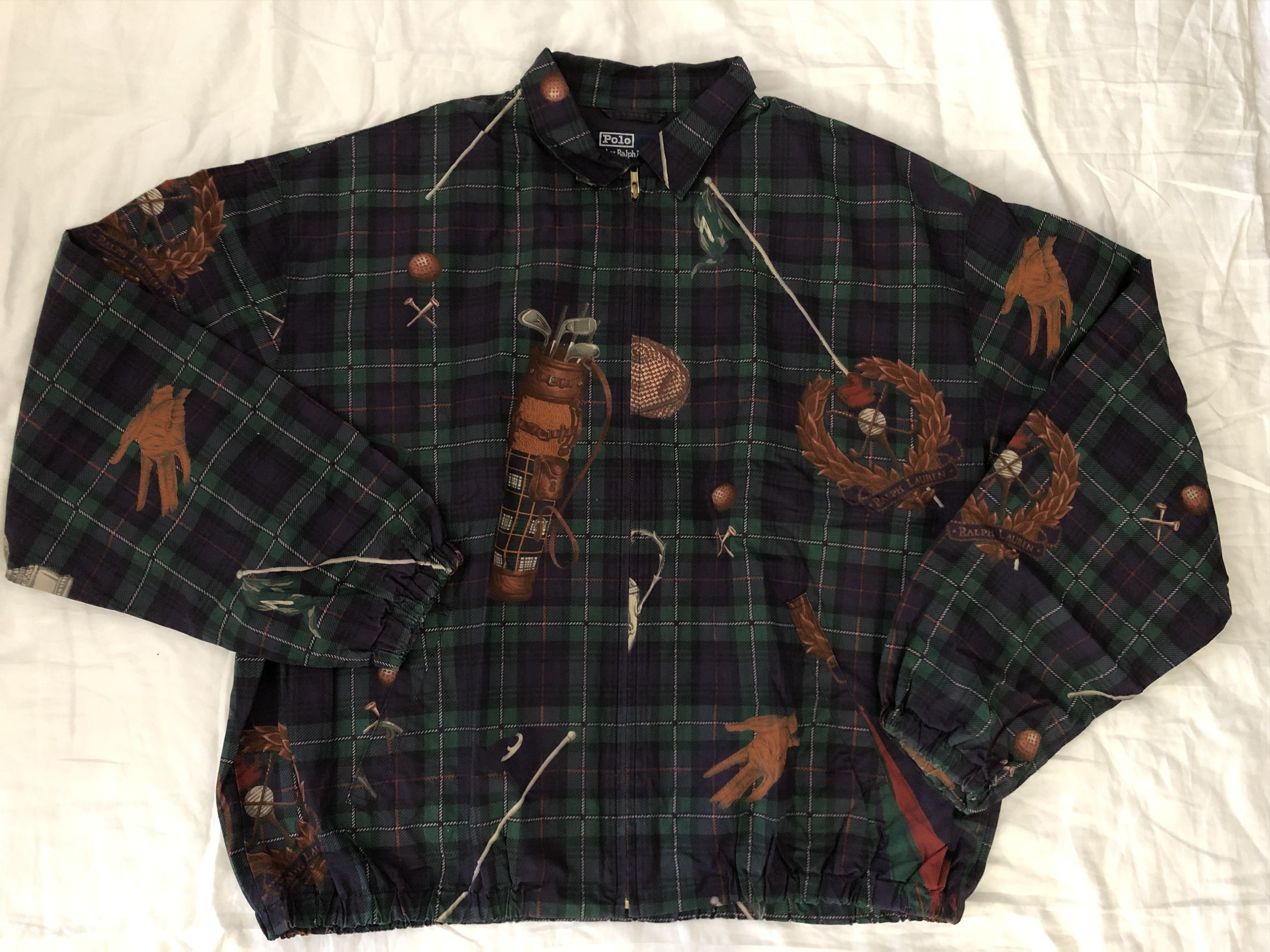Polo Ralph Lauren Vintage Polo Ralph Lauren Golf Bag Graphic Jacket XL Size US XL / EU 56 / 4 - 2 Thumbnail