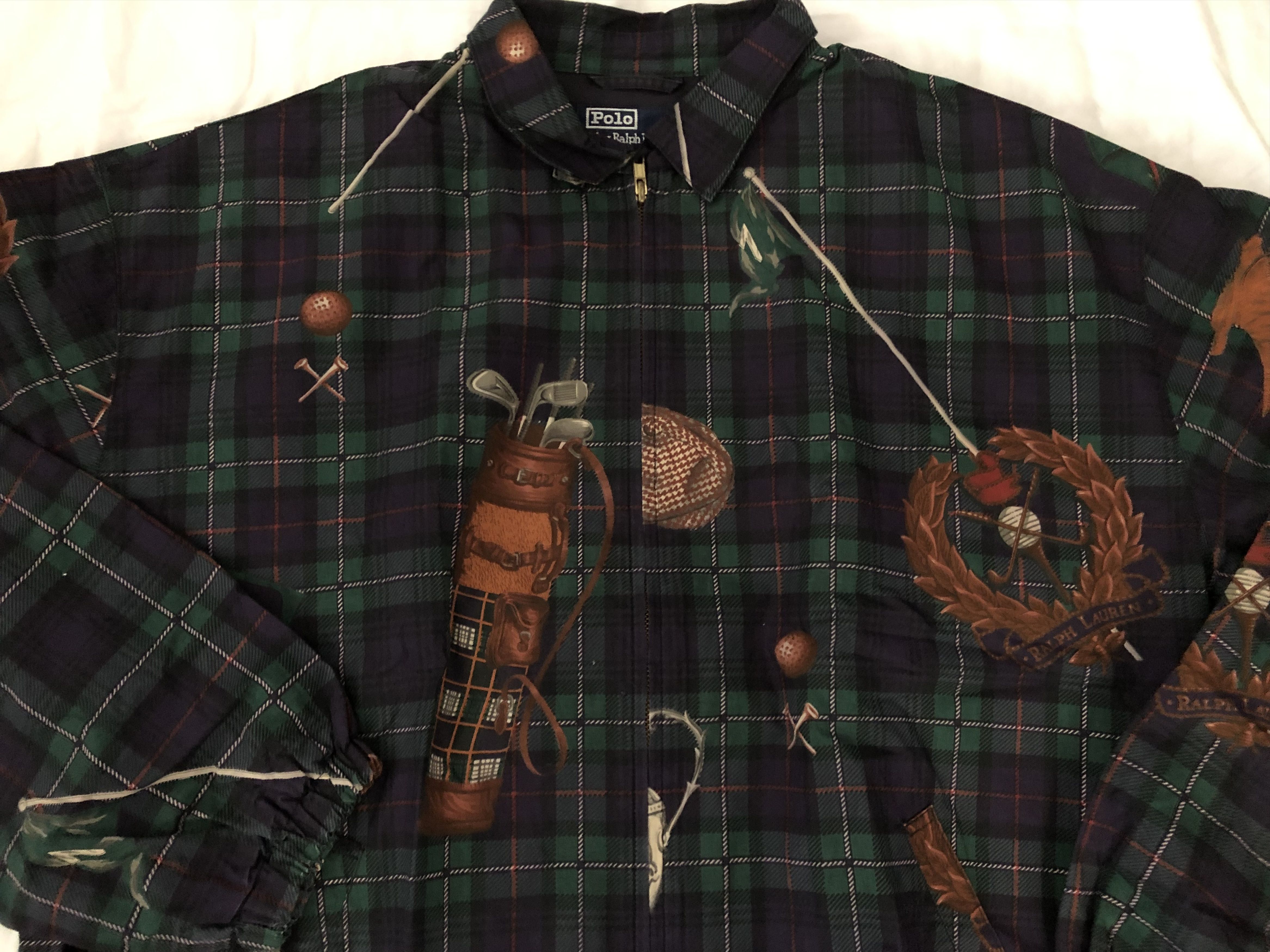 Polo Ralph Lauren Vintage Polo Ralph Lauren Golf Bag Graphic Jacket XL Size US XL / EU 56 / 4 - 6 Thumbnail