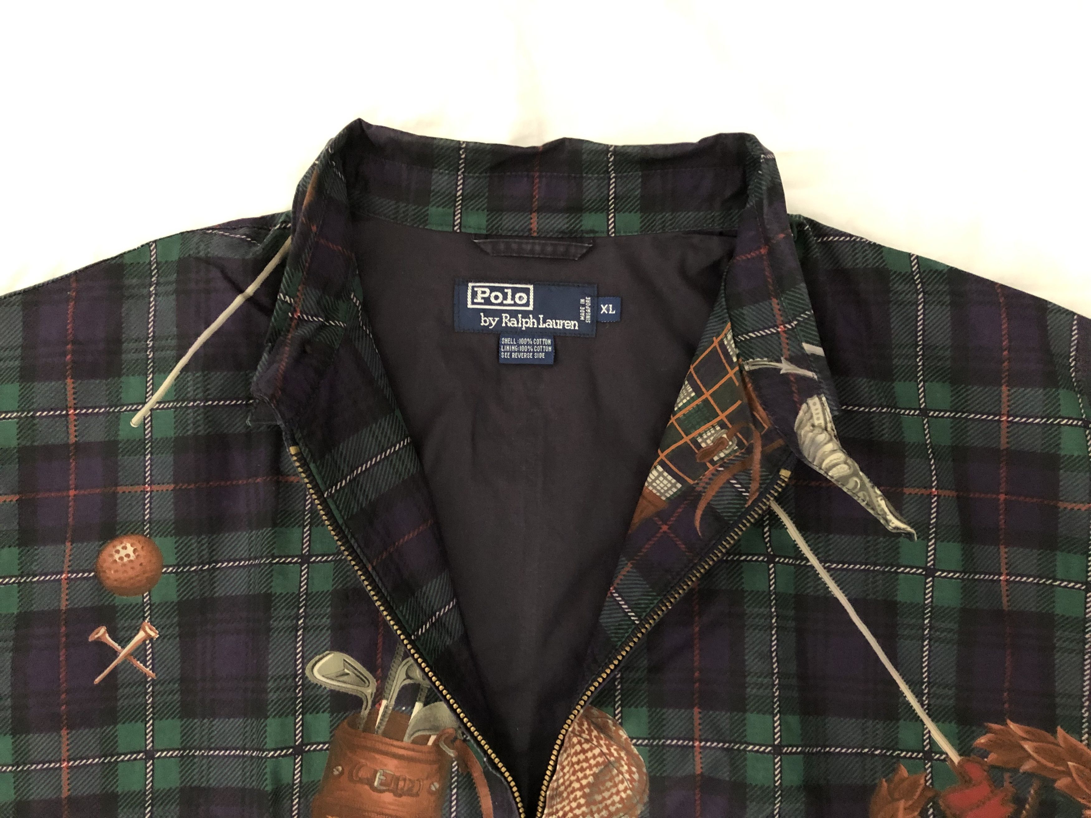 Polo Ralph Lauren Vintage Polo Ralph Lauren Golf Bag Graphic Jacket XL Size US XL / EU 56 / 4 - 3 Thumbnail