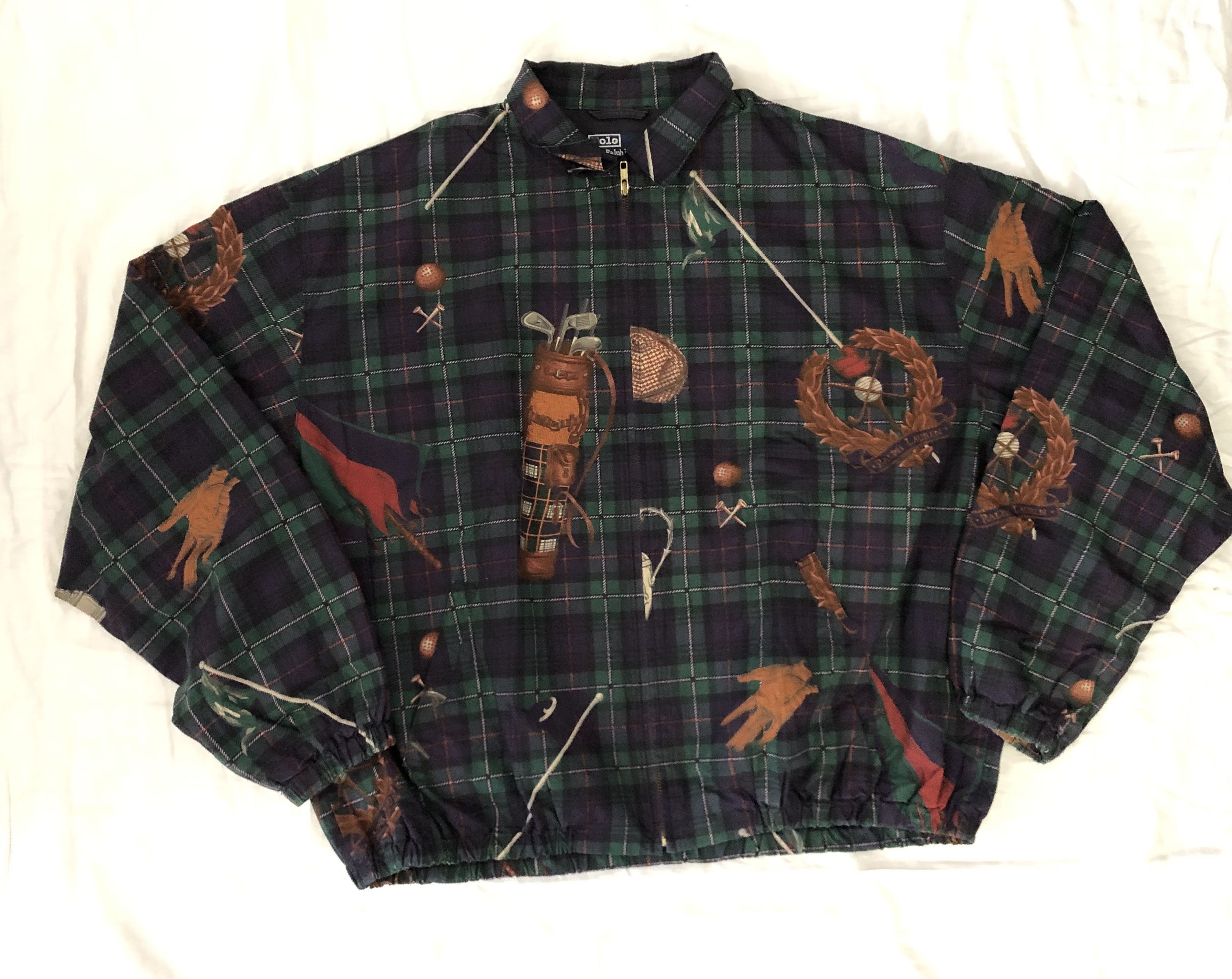 Polo Ralph Lauren Vintage Polo Ralph Lauren Golf Bag Graphic Jacket XL Size US XL / EU 56 / 4 - 1 Thumbnail