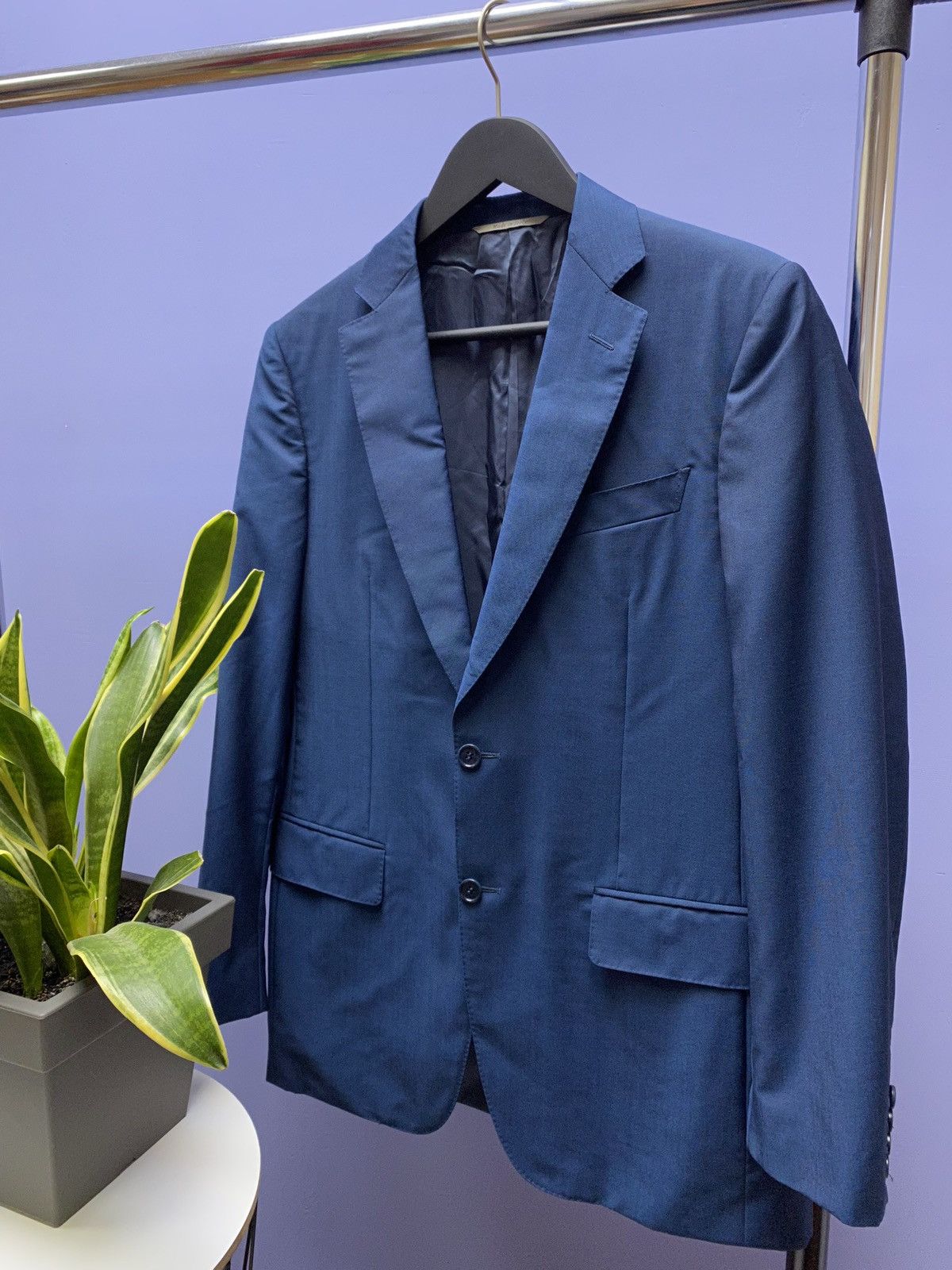 Canali Canali Travel Two Button Blue Blazer Men’s 48R Blue Size 48R - 2 Thumbnail