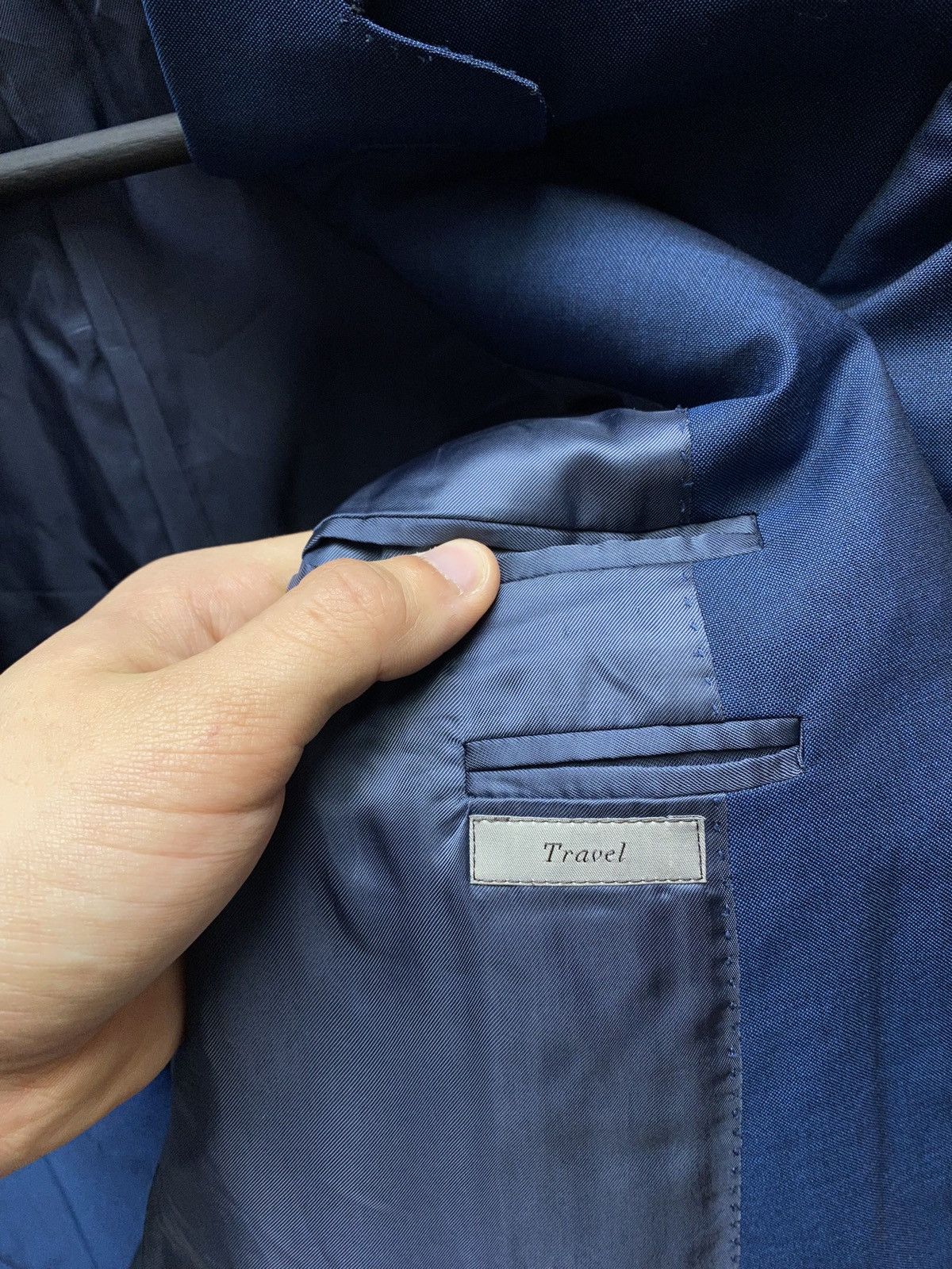 Canali Canali Travel Two Button Blue Blazer Men’s 48R Blue Size 48R - 21 Thumbnail