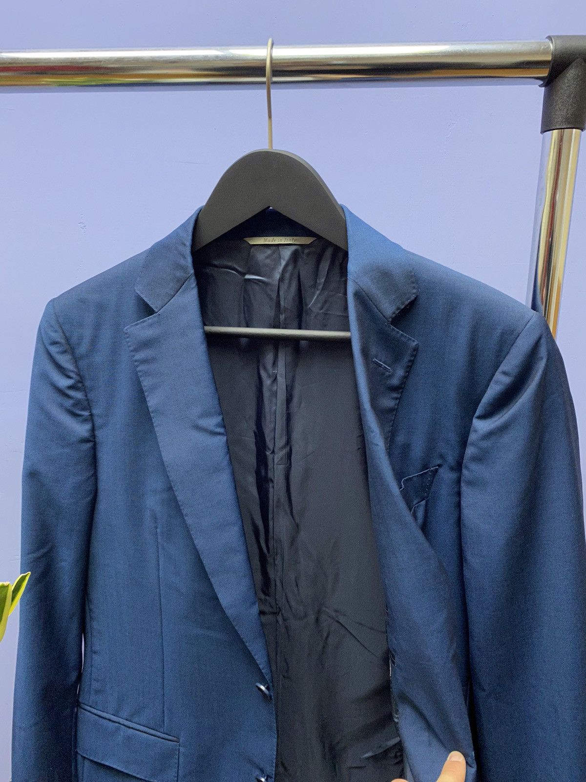 Canali Canali Travel Two Button Blue Blazer Men’s 48R Blue Size 48R - 20 Thumbnail