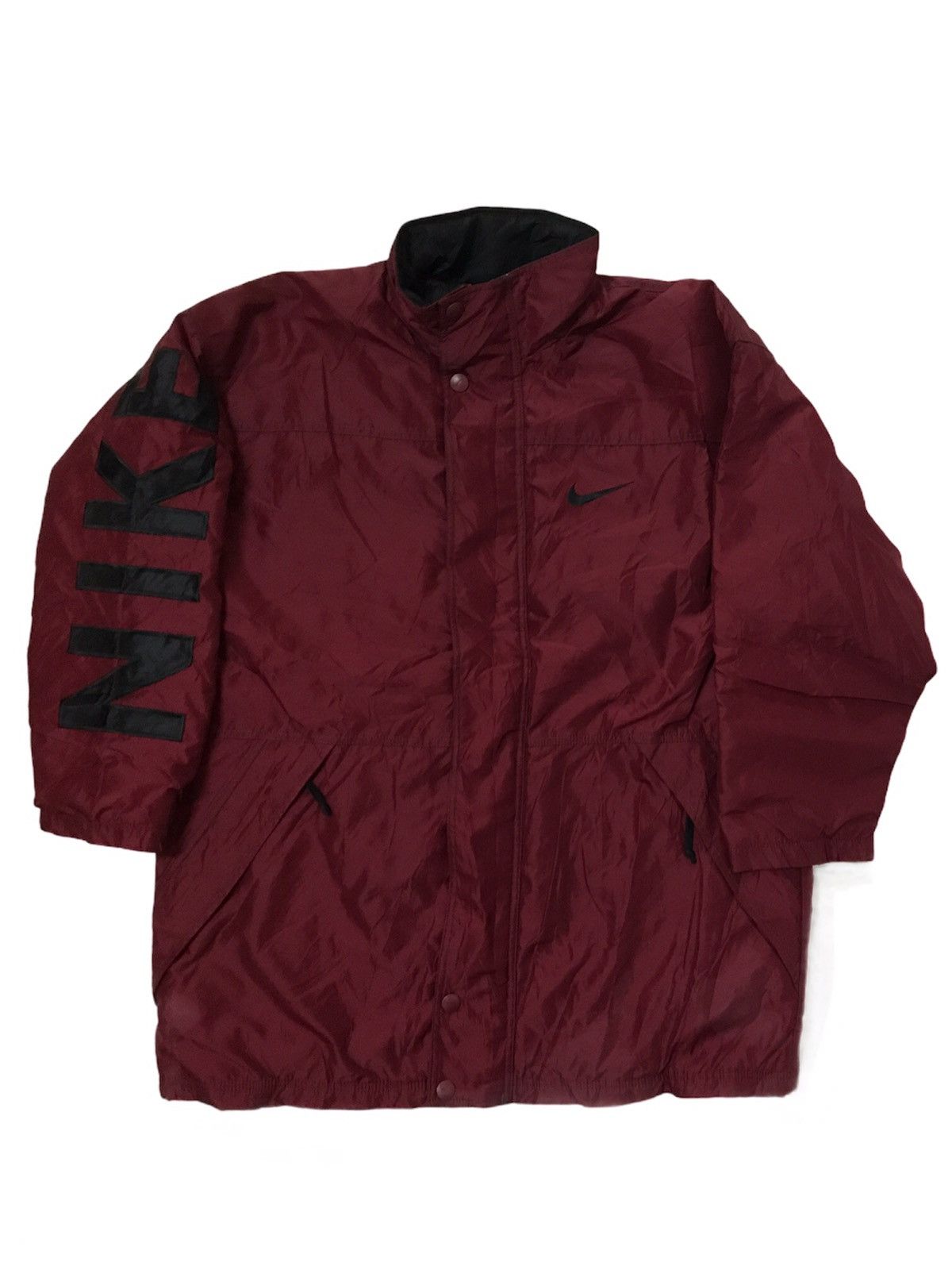 Nike × Vintage Vintage 90s Nike Spell Out Jacket Size US L / EU 52-54 / 3 - 1 Thumbnail