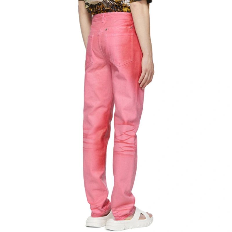 Givenchy Pink Waxed Slim Jeans Size US 30 / EU 46 - 4 Thumbnail