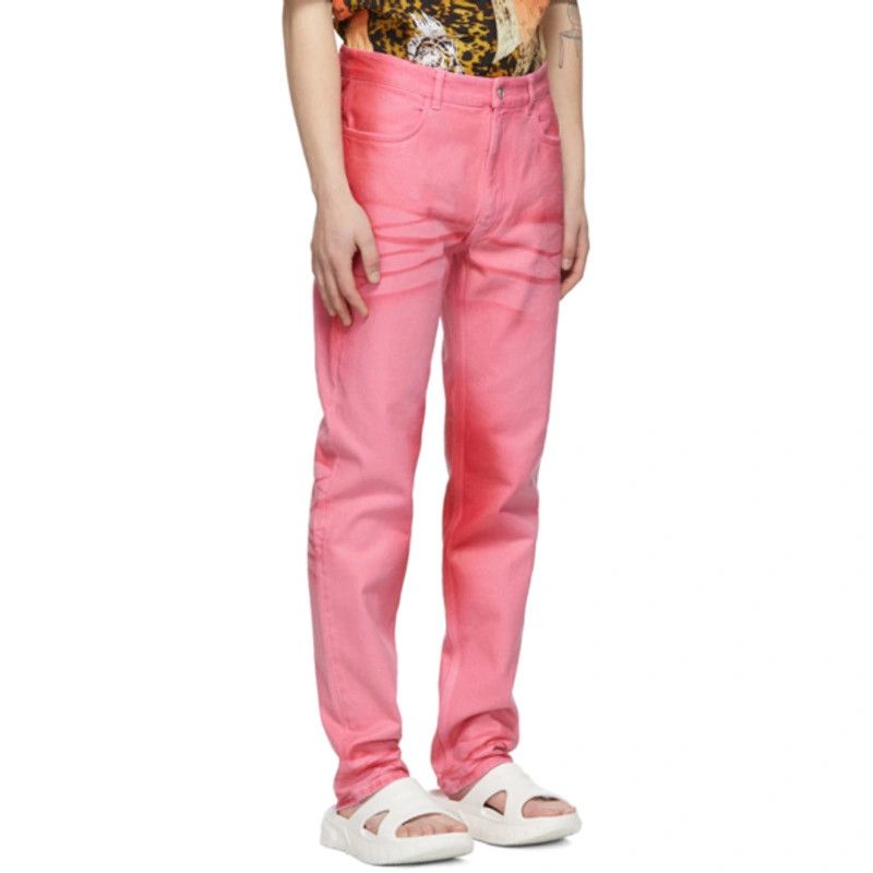 Givenchy Pink Waxed Slim Jeans Size US 30 / EU 46 - 3 Thumbnail