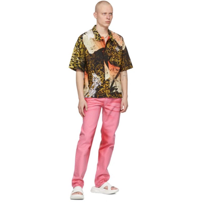 Givenchy Pink Waxed Slim Jeans Size US 30 / EU 46 - 5 Thumbnail