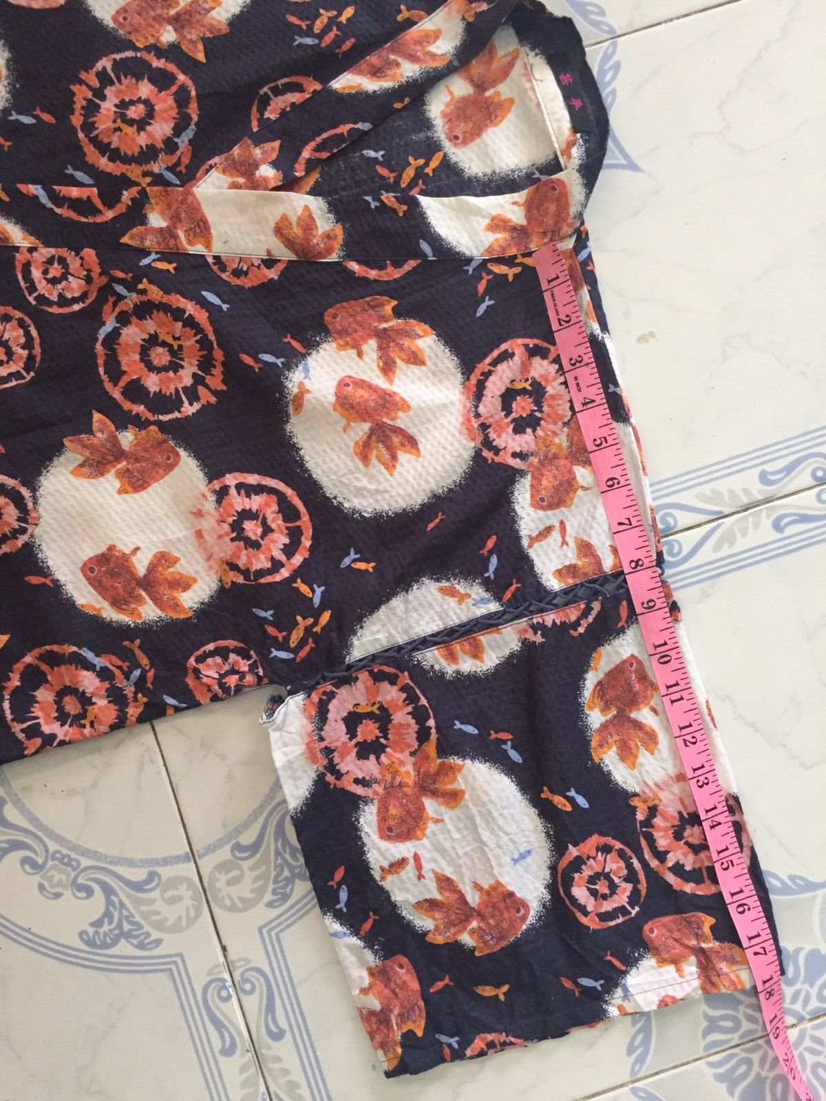 Golden Fish Printed Kimono
