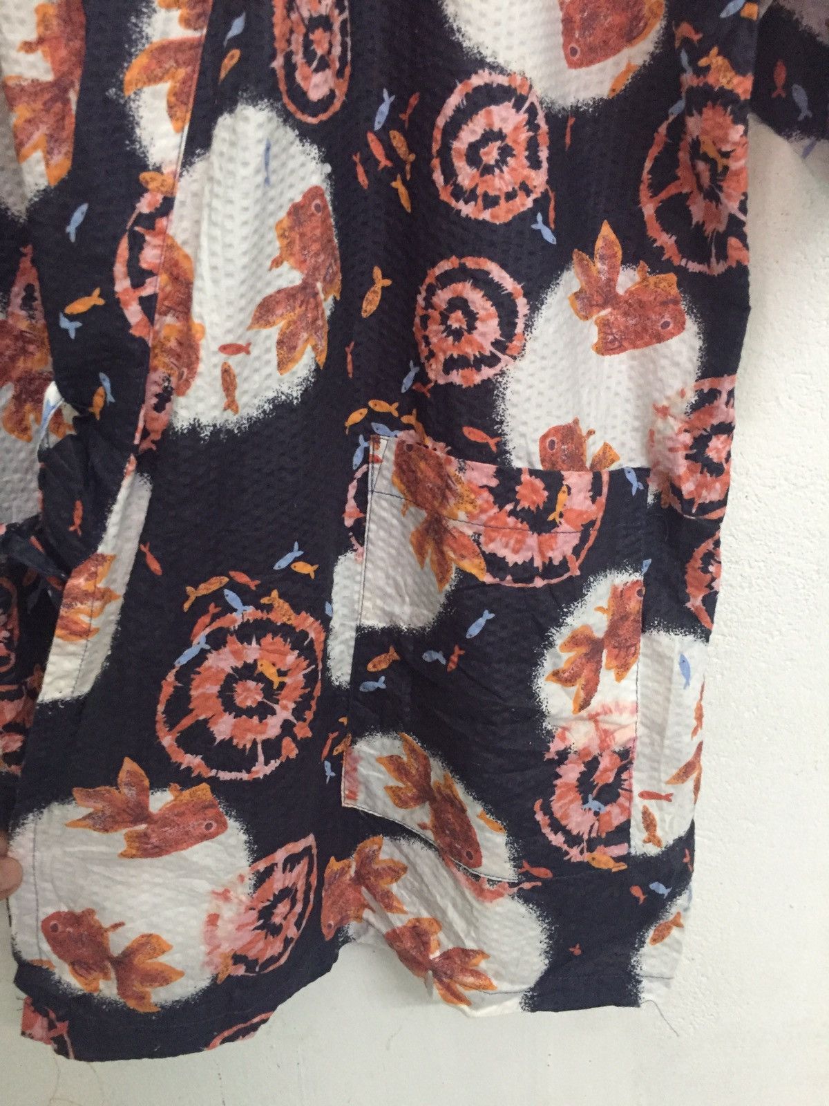 Golden Fish Printed Kimono
