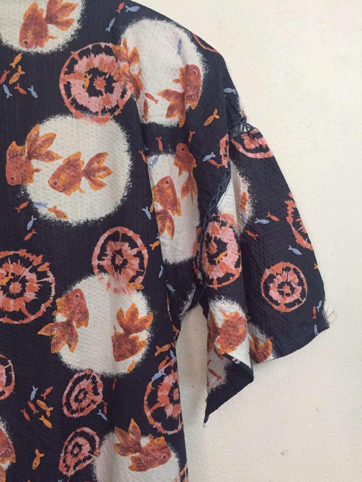 Golden Fish Printed Kimono