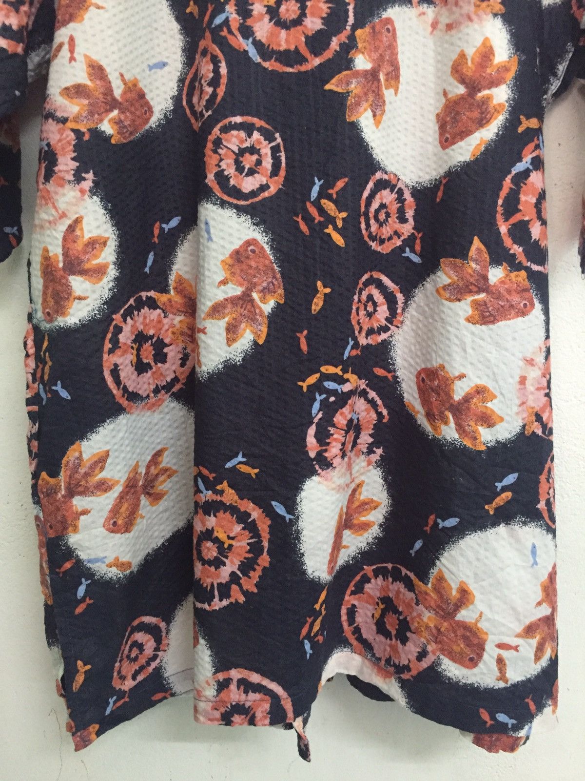 Golden Fish Printed Kimono