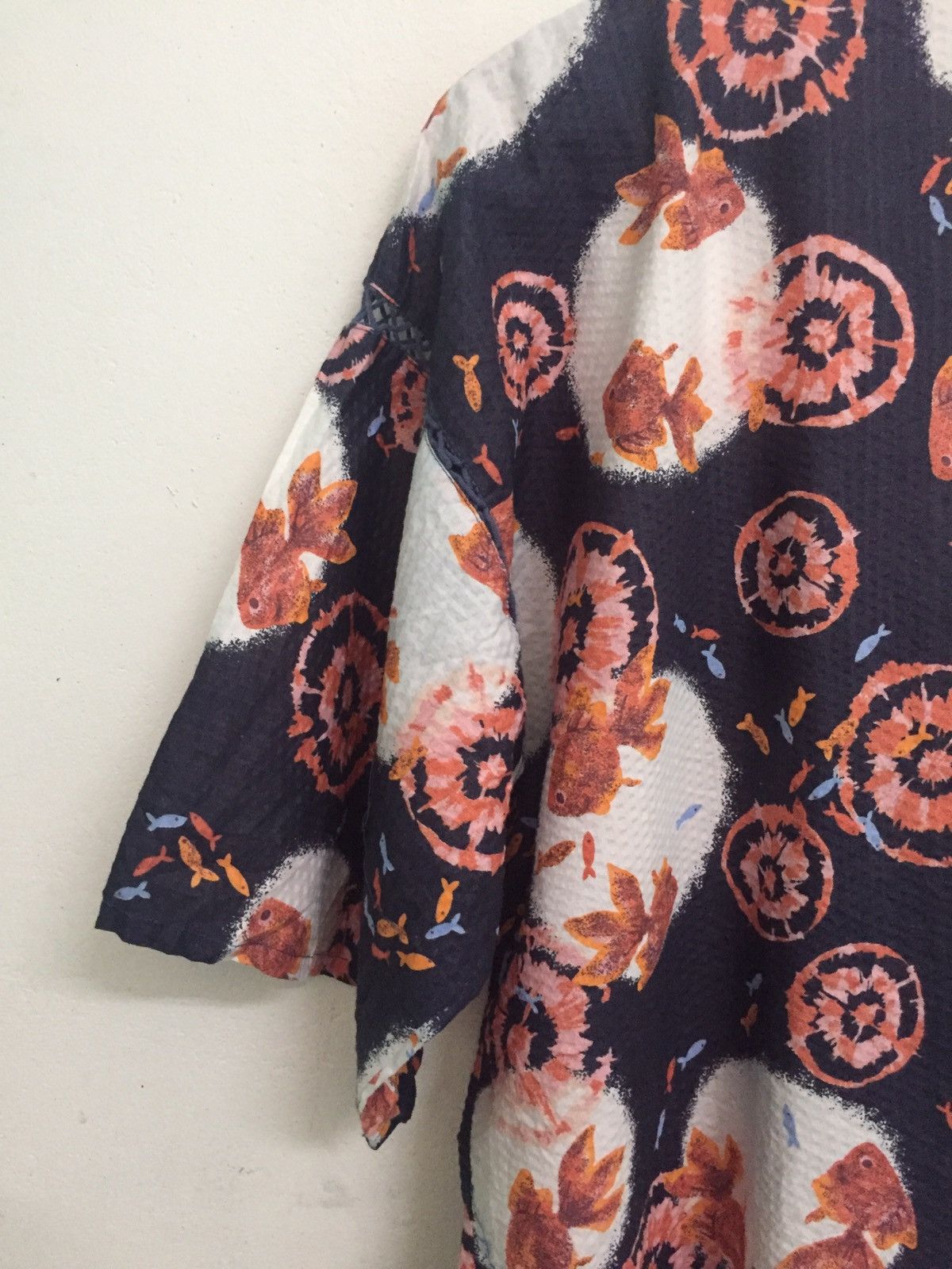 Golden Fish Printed Kimono