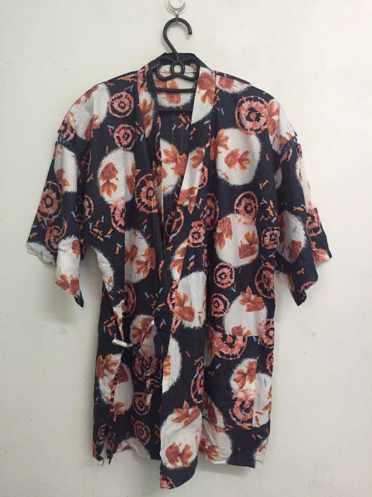 Golden Fish Printed Kimono