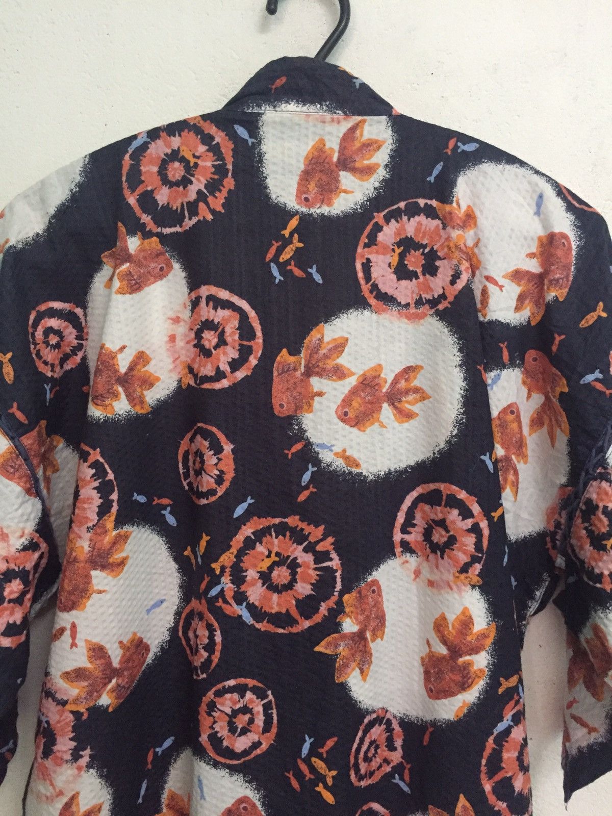 Golden Fish Printed Kimono