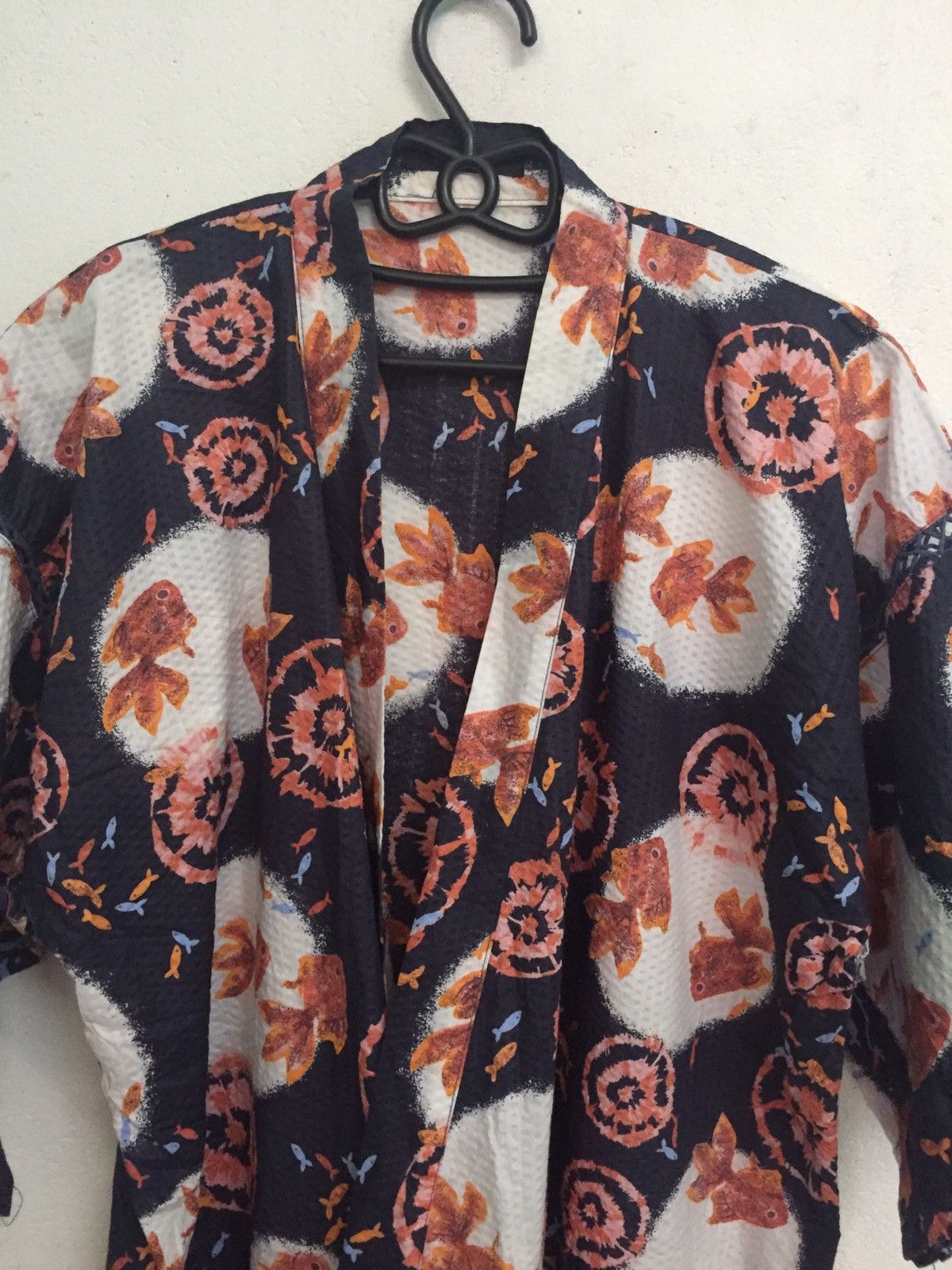Golden Fish Printed Kimono