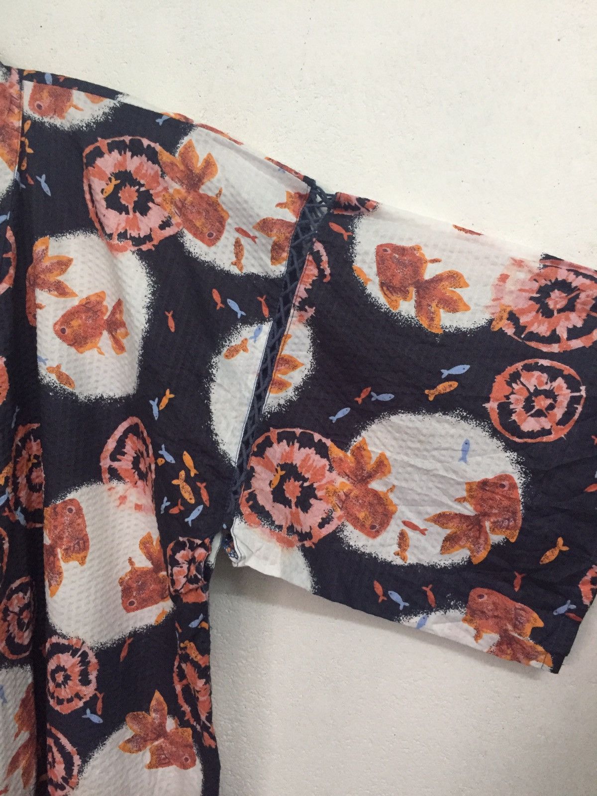 Golden Fish Printed Kimono