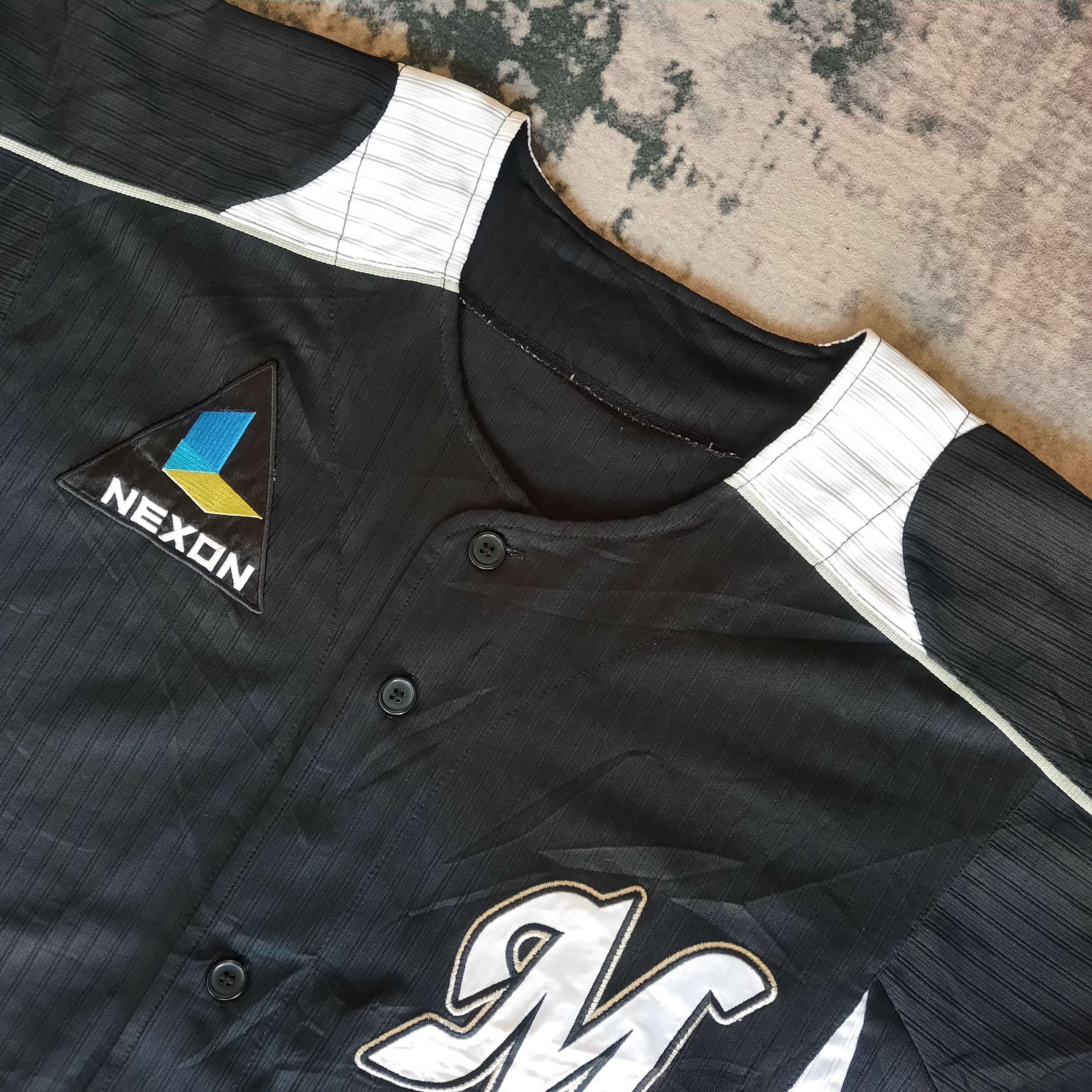 Japanese Brand 🔥Descente NPB marines chiba lotte baseball jersey Size US L / EU 52-54 / 3 - 2 Thumbnail