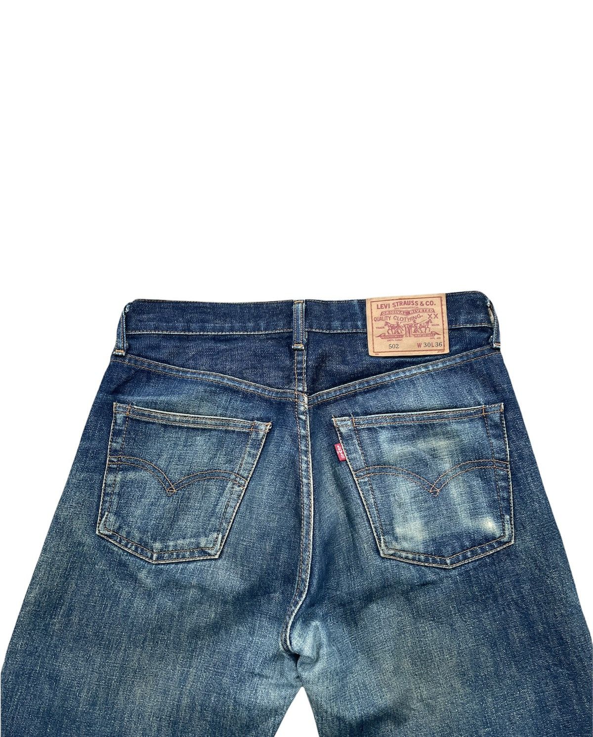 Levi's × Vintage Vintage Levi’s 502 E 1998 Aging Selvedge Denim Size US 30 / EU 46 - 7 Thumbnail