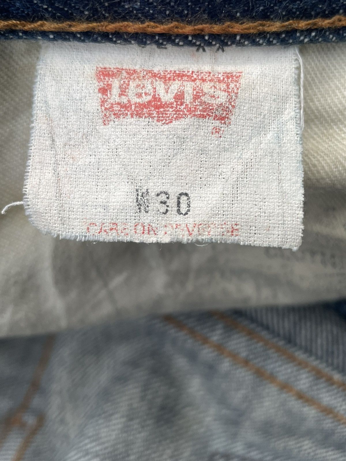 Levi's × Vintage Vintage Levi’s 502 E 1998 Aging Selvedge Denim Size US 30 / EU 46 - 15 Thumbnail