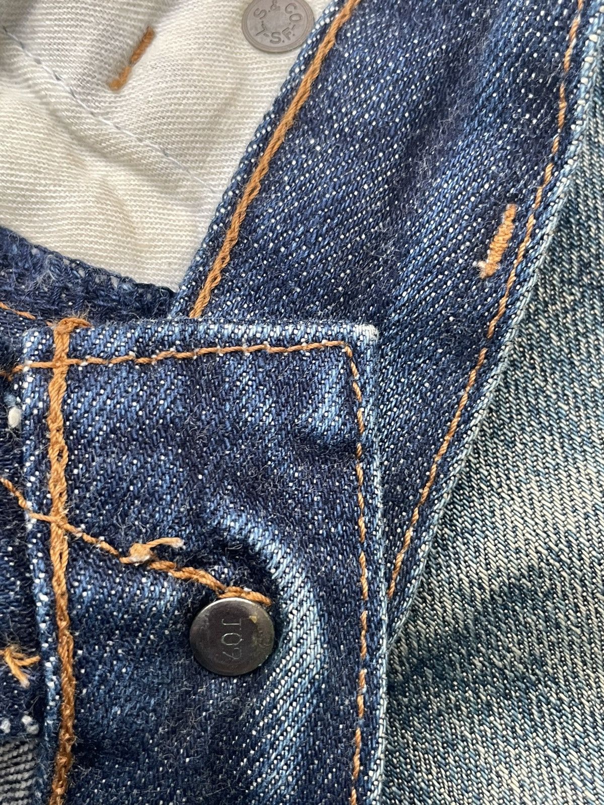 Levi's × Vintage Vintage Levi’s 502 E 1998 Aging Selvedge Denim Size US 30 / EU 46 - 16 Thumbnail