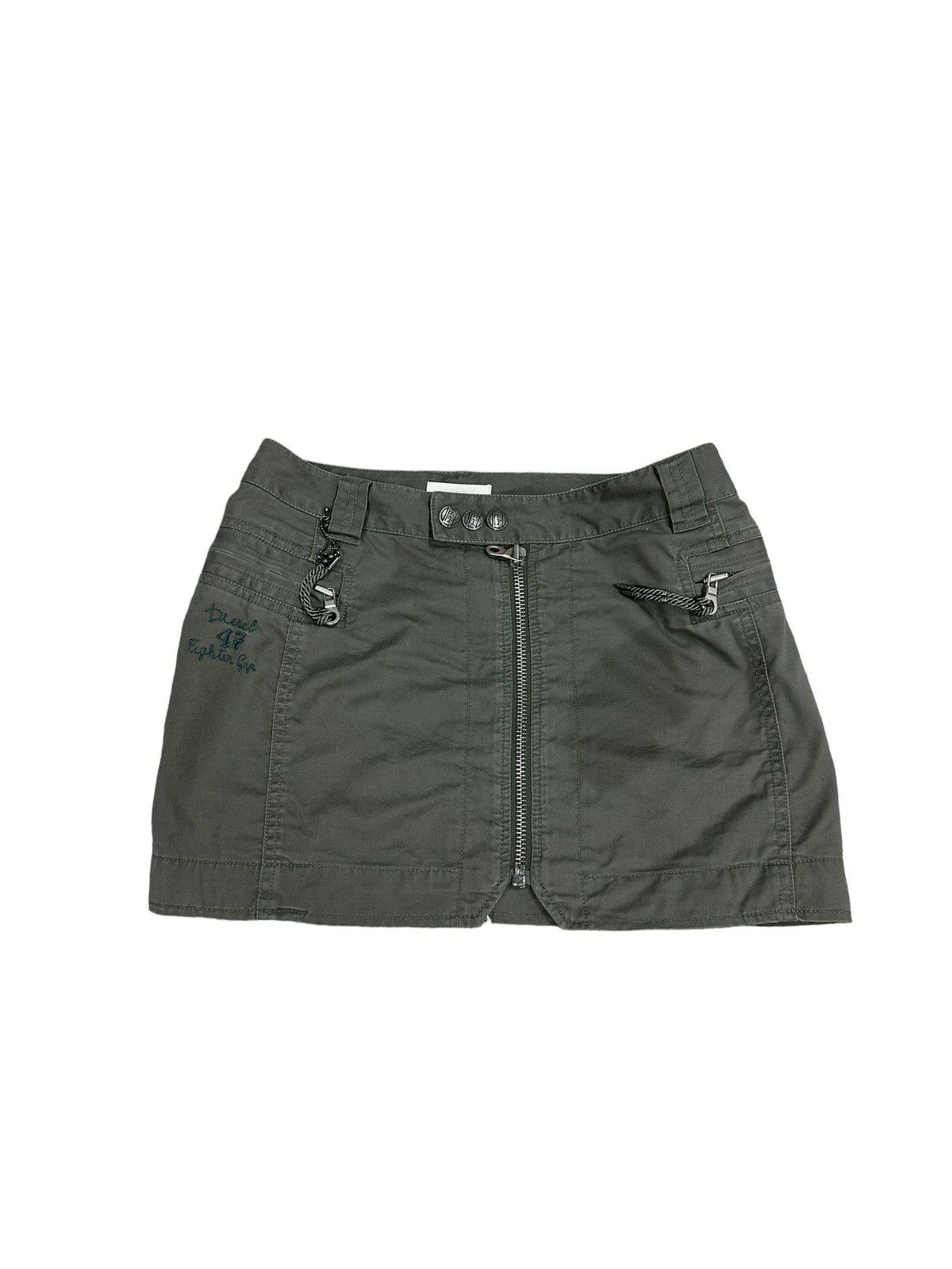 image of Diesel Skirt in Green, Women's (Size 30)