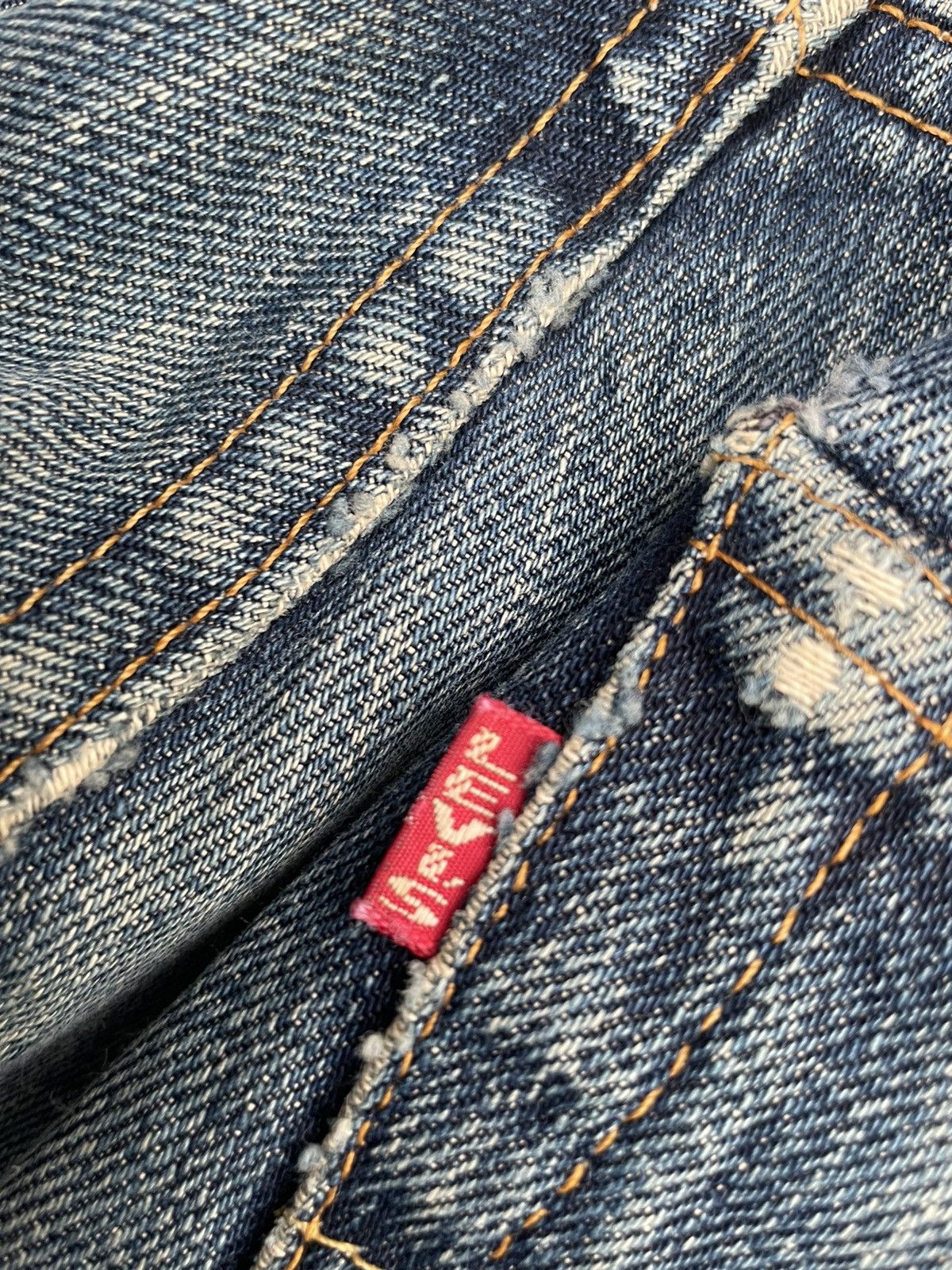Levi's Vintage 1998 Levis Lot 501XX E Distresed Rework Size US 29 - 22 Thumbnail