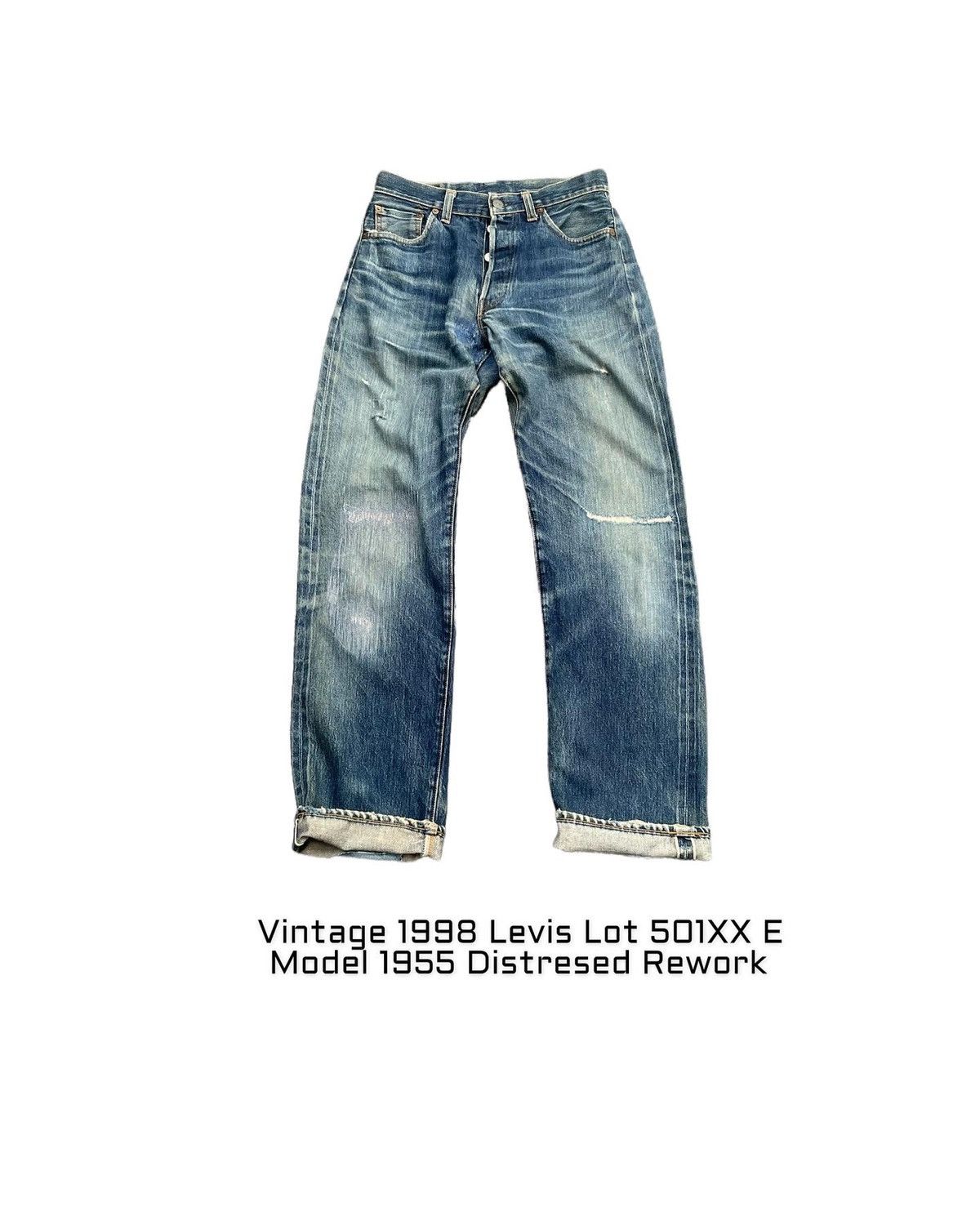 Levi's Vintage 1998 Levis Lot 501XX E Distresed Rework Size US 29 - 1 Thumbnail